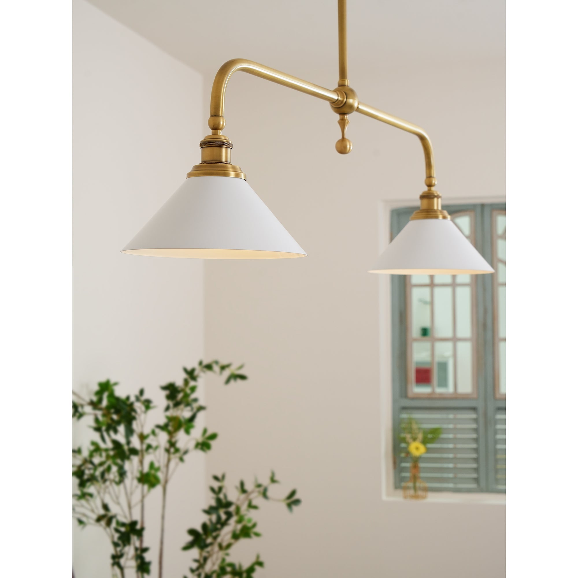 Vallence Pendelleuchte Kronleuchter Luxus Messing Doppelkegel-Letslighting