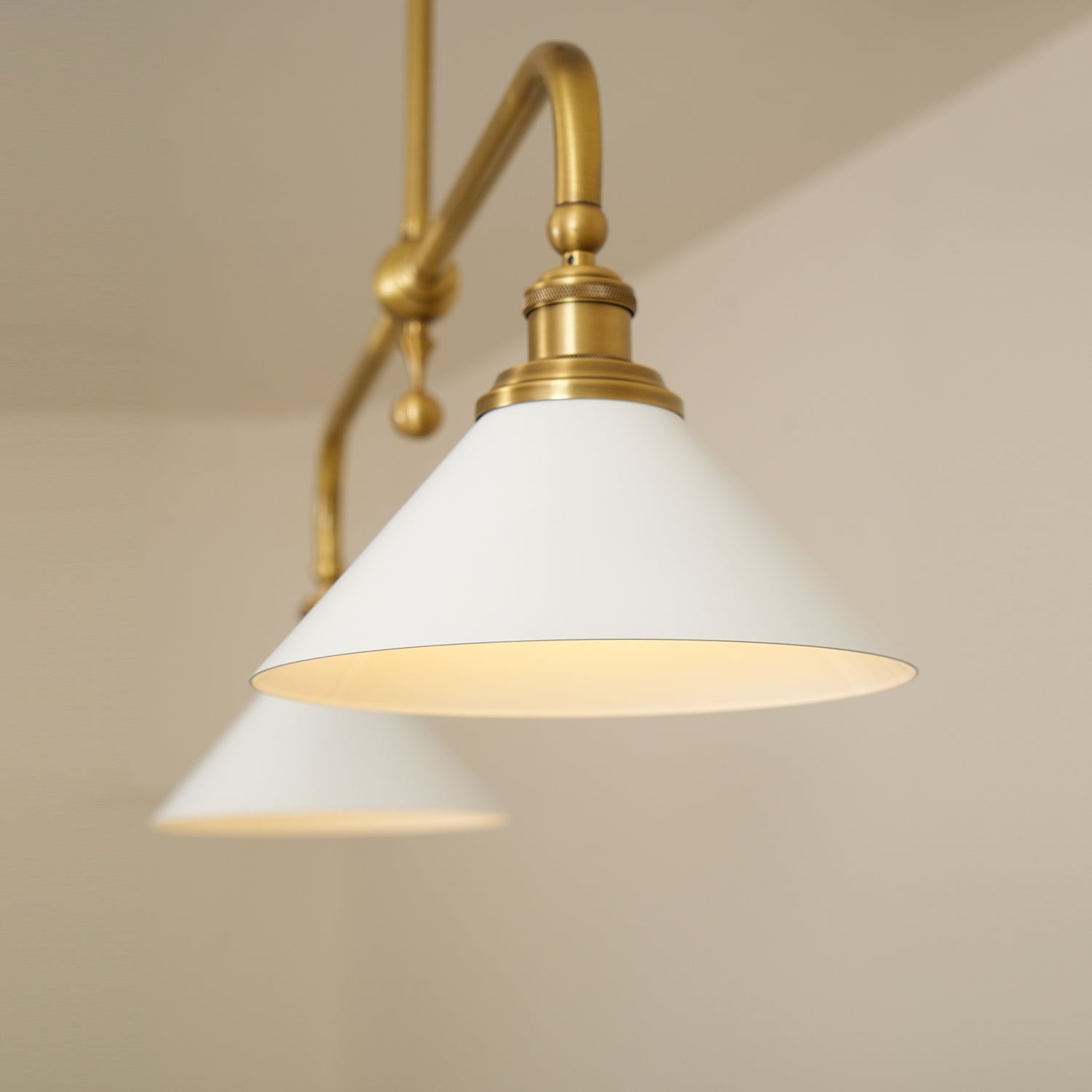 Vallence Pendelleuchte Kronleuchter Luxus Messing Doppelkegel-Letslighting