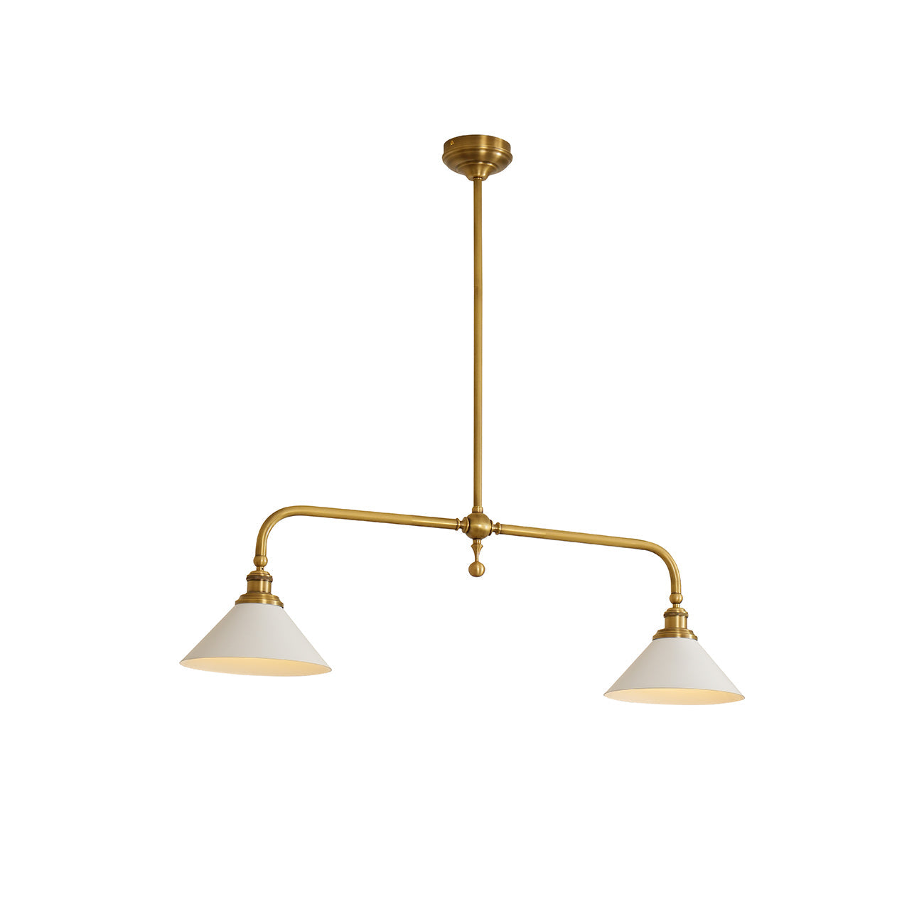 Vallence Pendelleuchte Kronleuchter Luxus Messing Doppelkegel-Letslighting