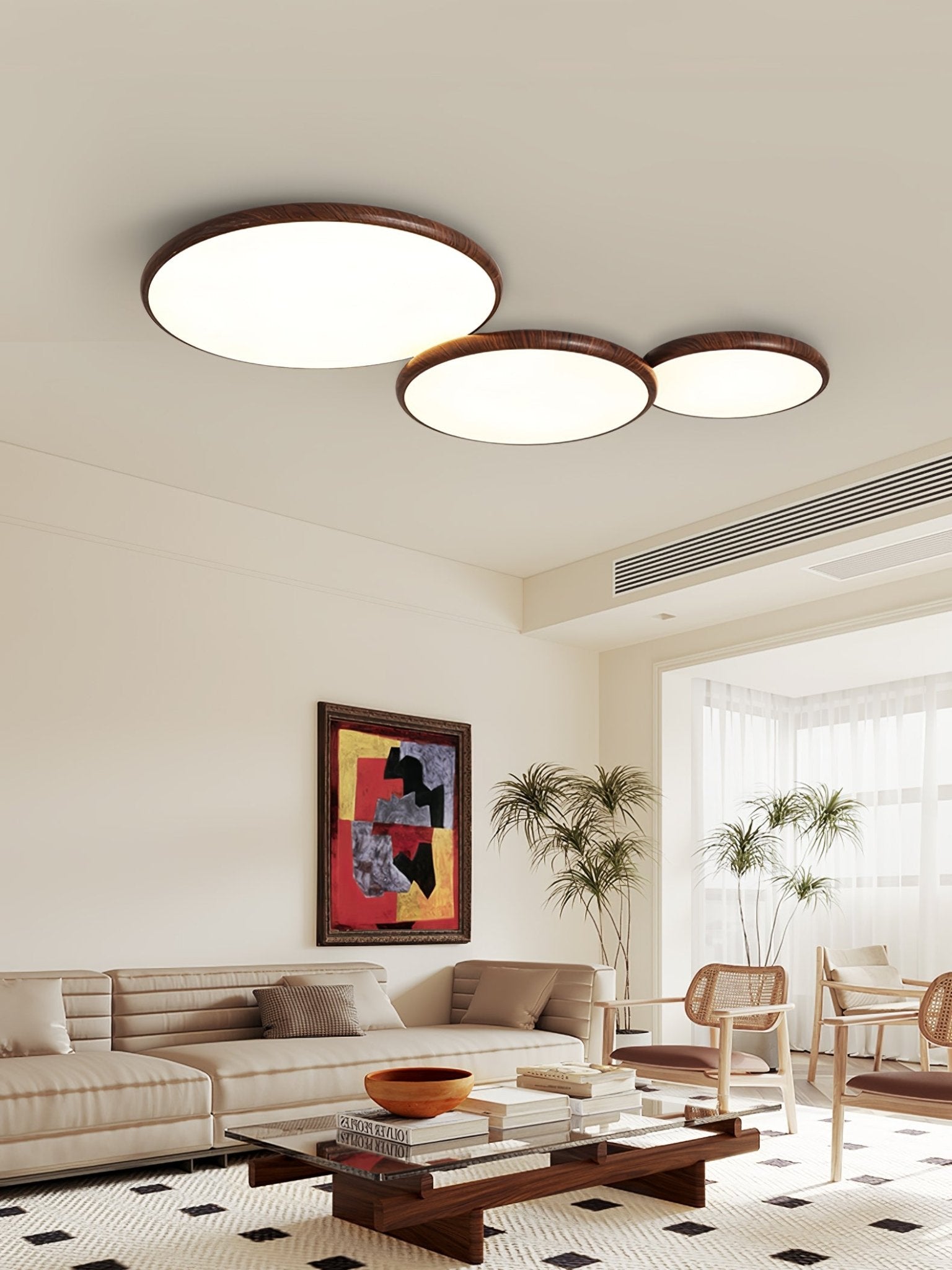Thin Geometry Shape Ceiling Lamp - Blowlighting
