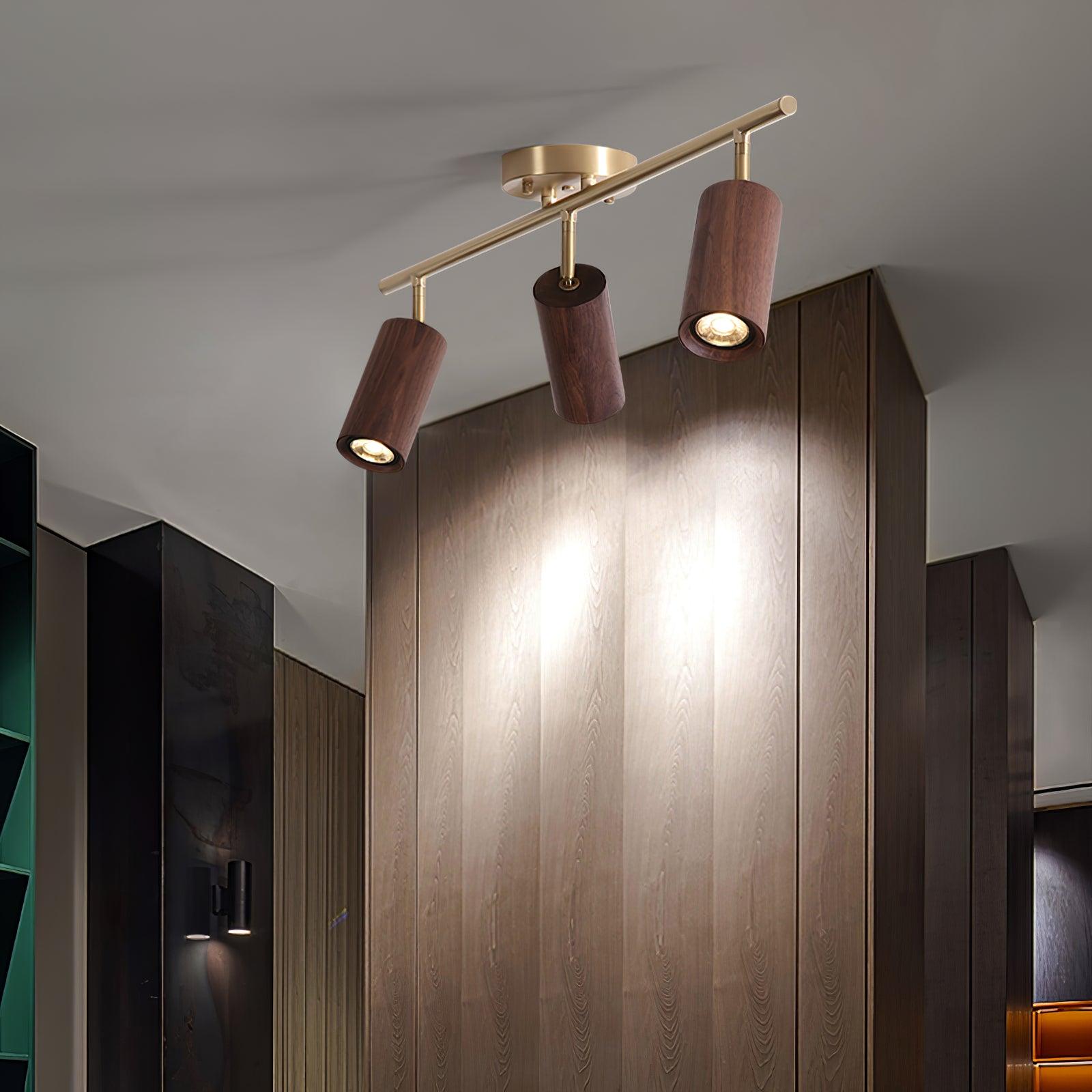 Liora Wooden Track Ceiling Light - Letslighting