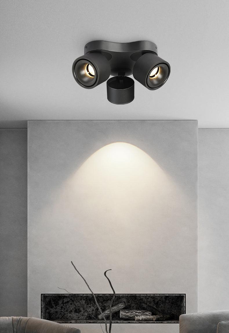Arsorara Rotating Folding Three Head Metal Spotlight Ceiling lamp - Blowlighting