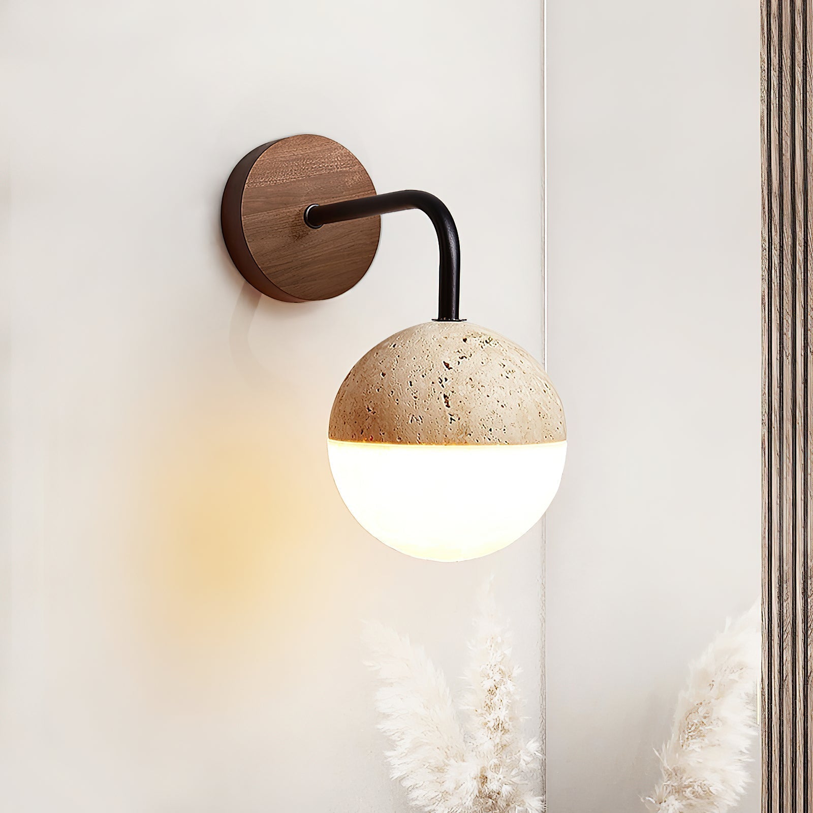 Ivmarila Modern Minimalist Travertine Wall Lamp - Letslighting