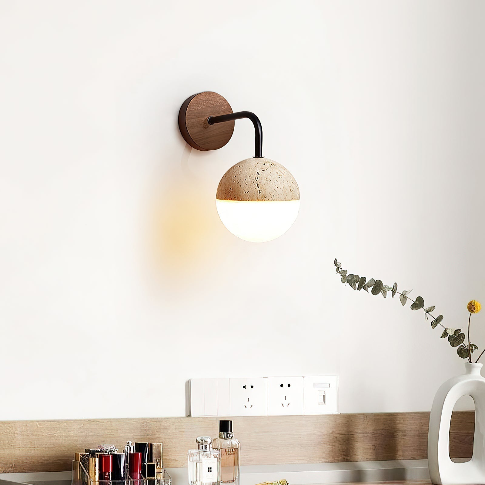 Ivmarila Modern Minimalist Travertine Wall Lamp - Letslighting