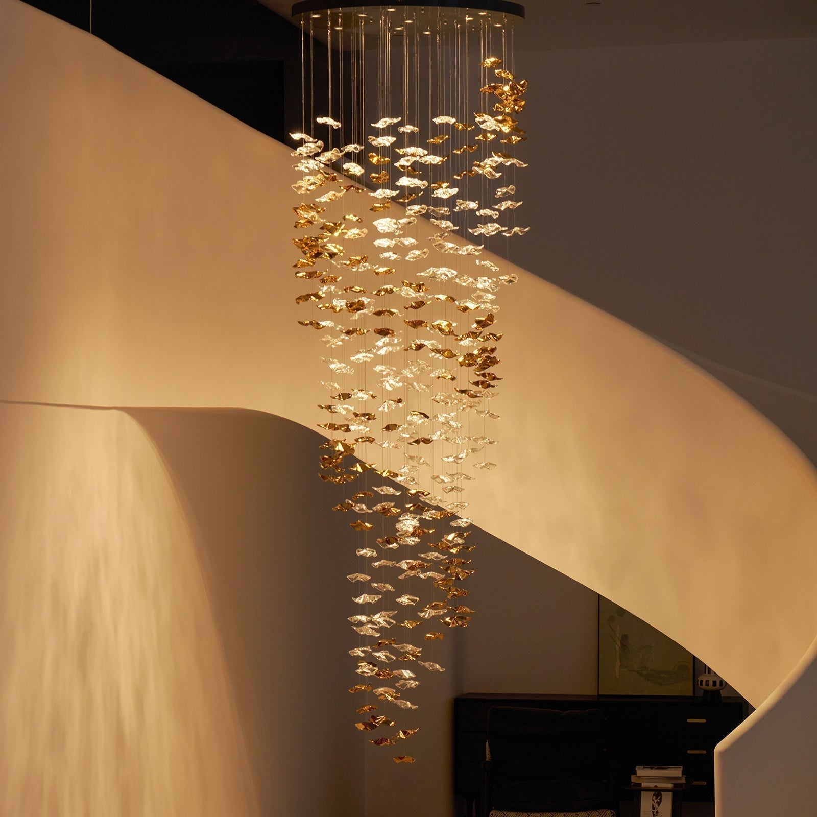 Vecarisra Luxus Gezeiten-Kunstglas Pendelleuchte-Letslighting