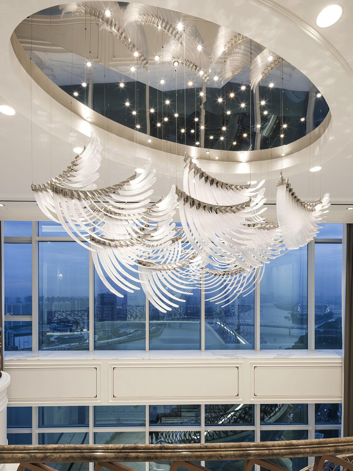 Tiered Postmoderner Luxus Palmetten Kronleuchter-Letslighting