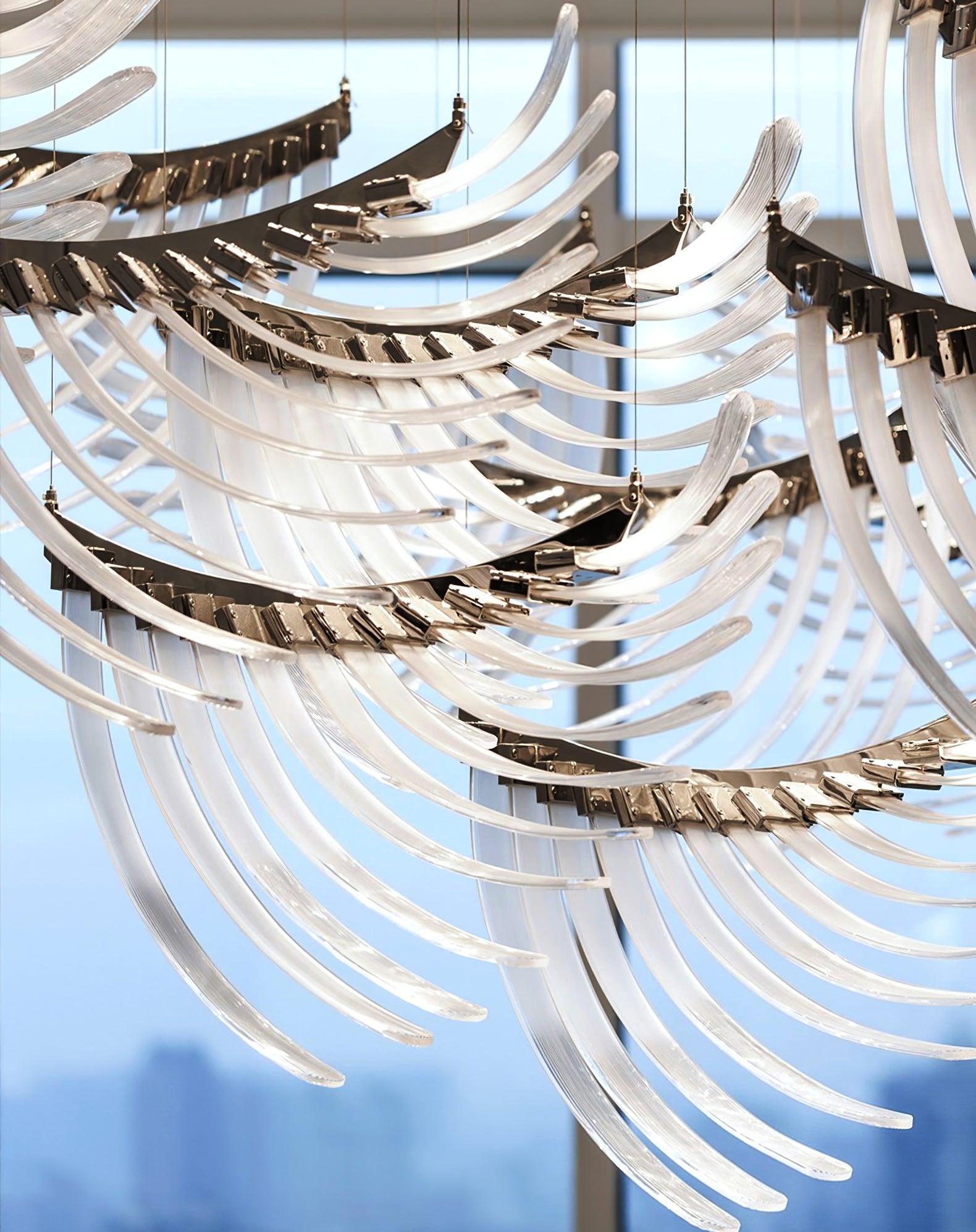 Tiered Postmoderner Luxus Palmetten Kronleuchter-Letslighting