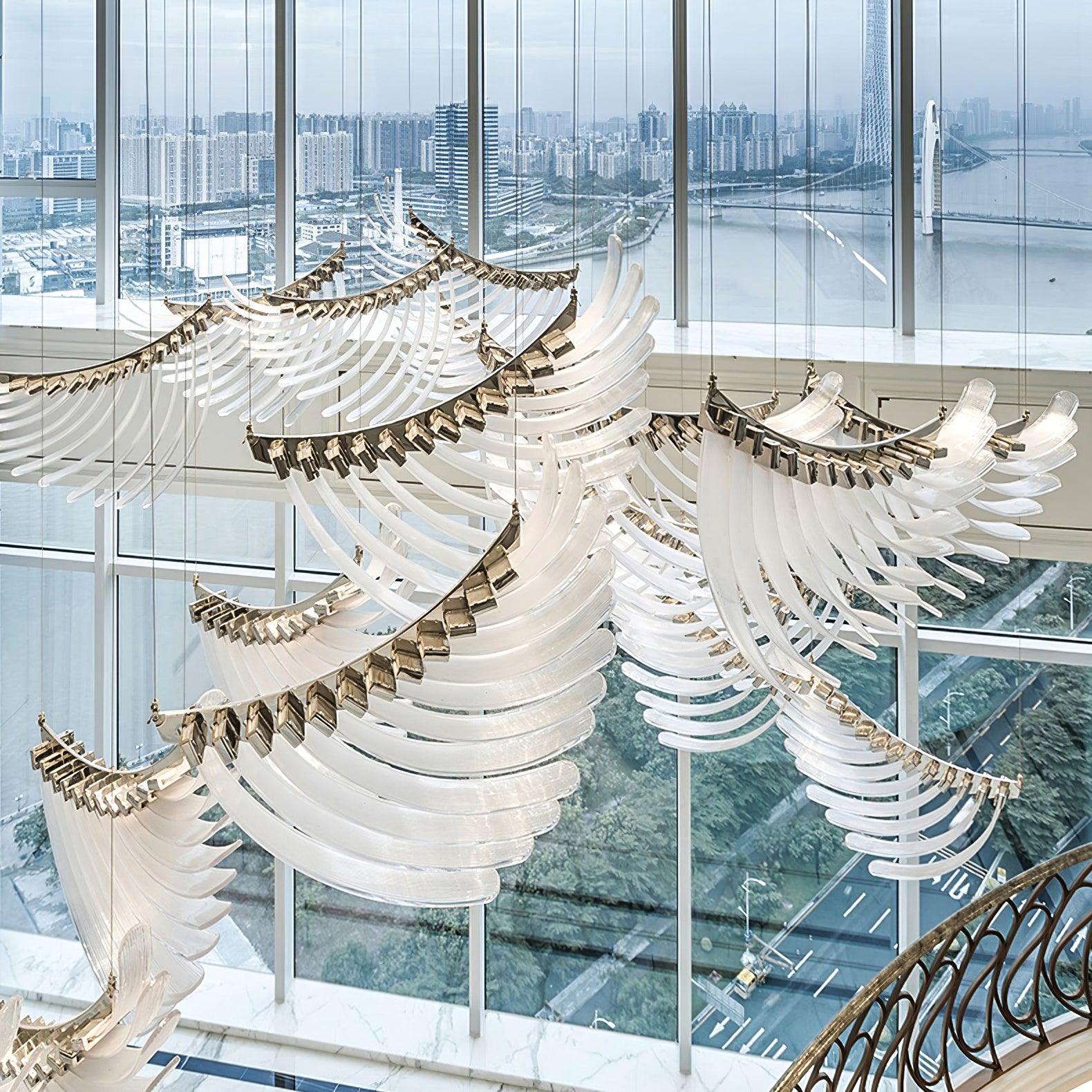 Tiered Postmoderner Luxus Palmetten Kronleuchter-Letslighting