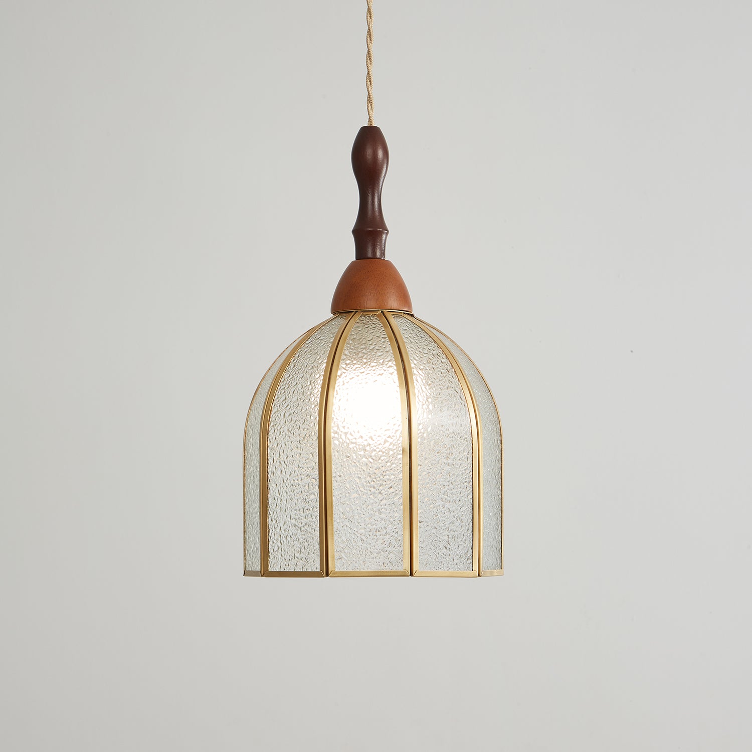 Florace Holz & Glas Vintage Pendelleuchte Lampe-Letslighting