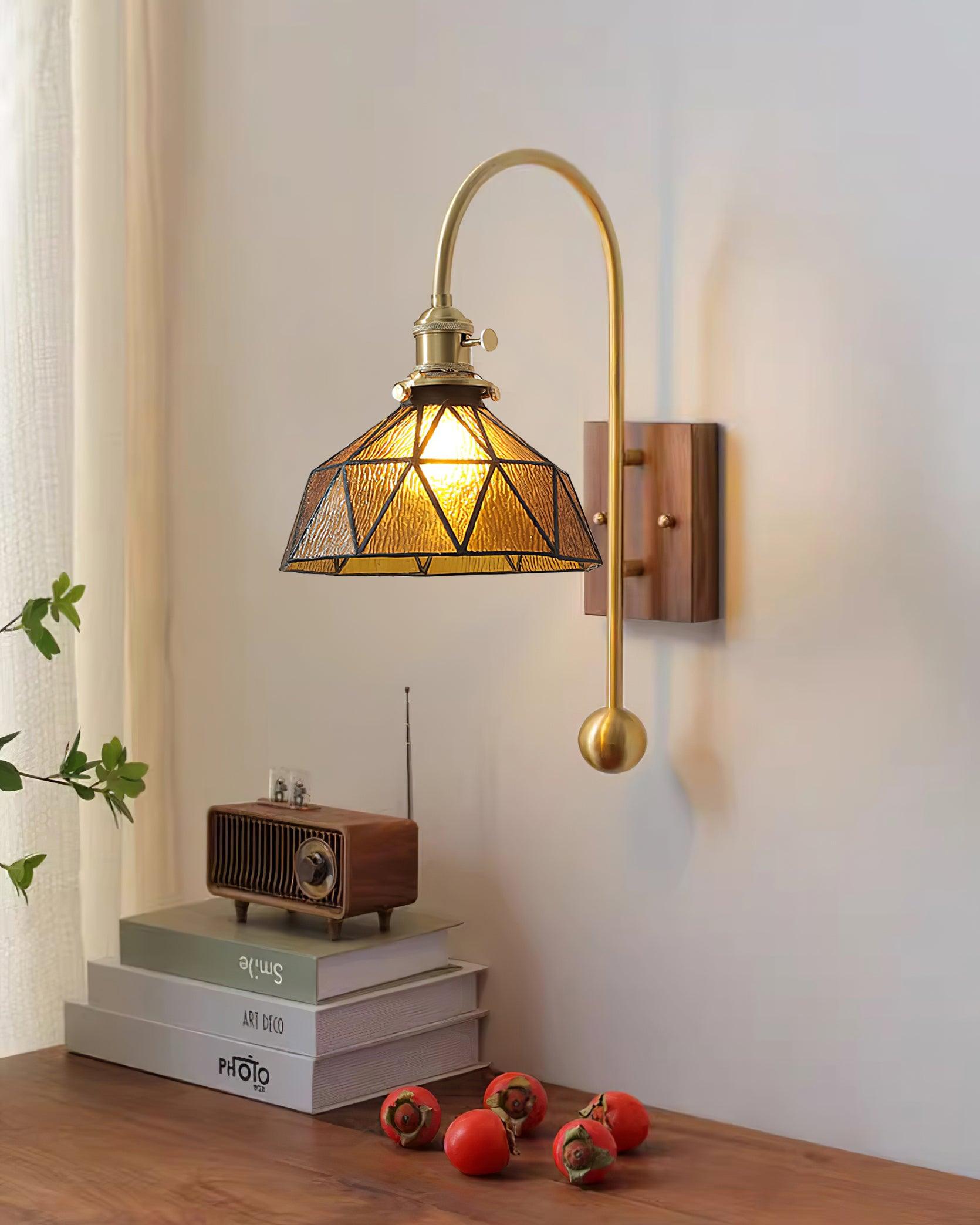 Vorelle Vintage Buntglas Wandleuchte-Letslighting