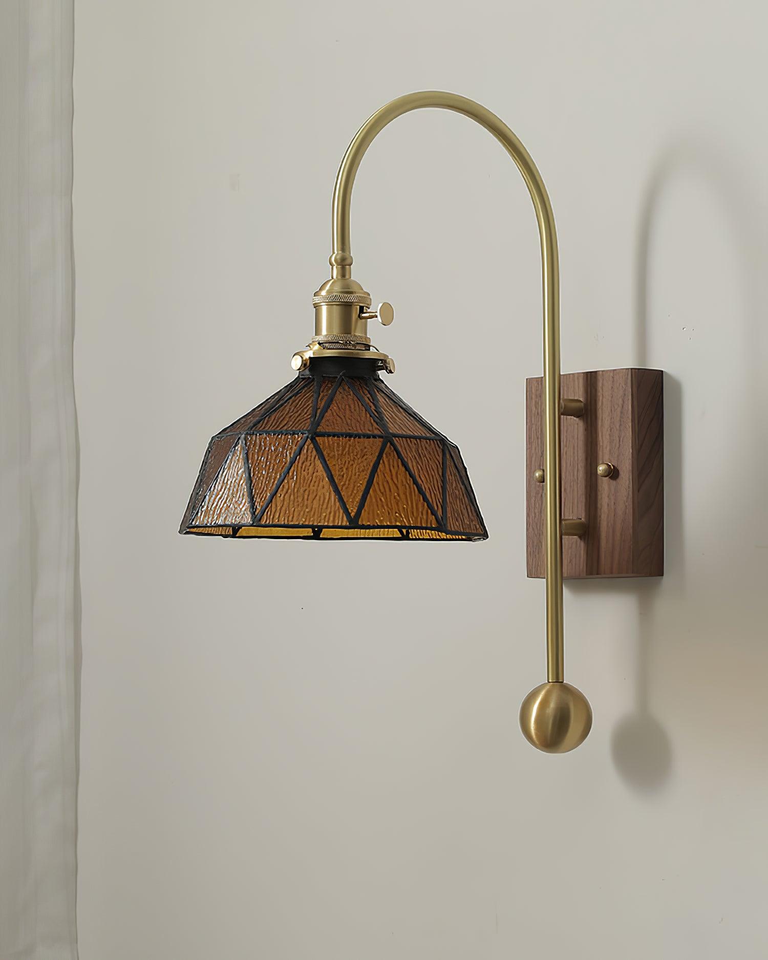 Vorelle Vintage Buntglas Wandleuchte-Letslighting
