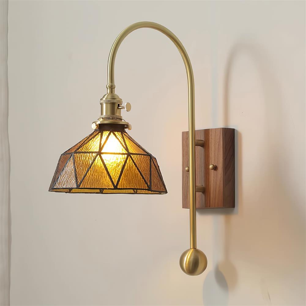 Vorelle Vintage Buntglas Wandleuchte-Letslighting