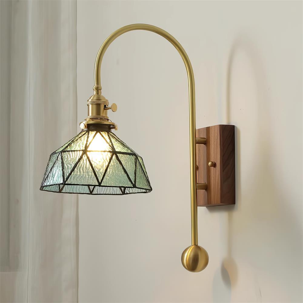 Vorelle Vintage Buntglas Wandleuchte-Letslighting