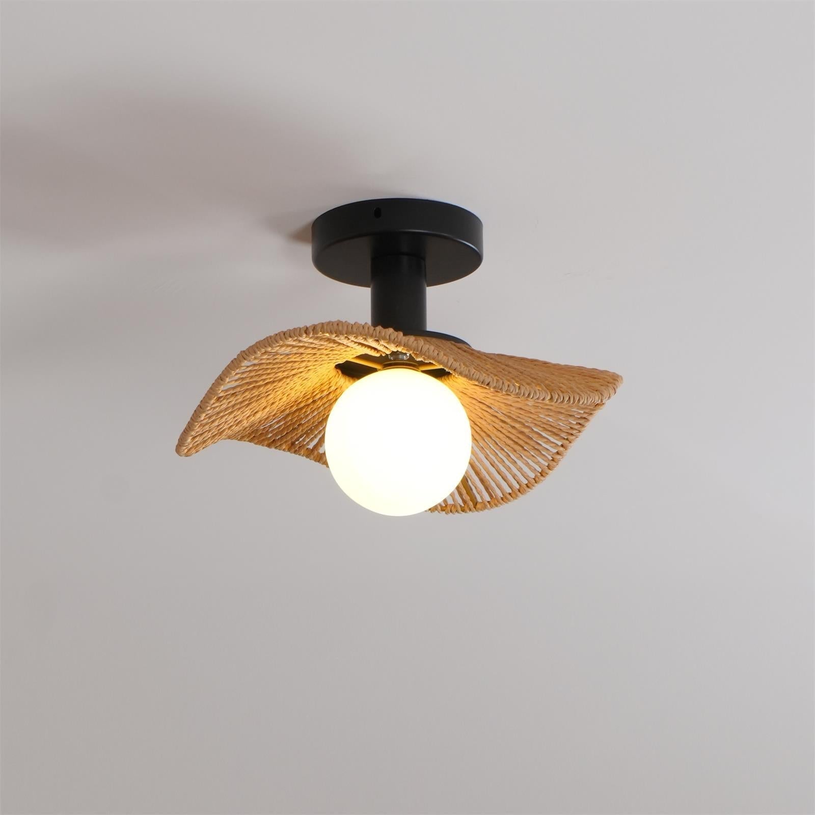 Fynora Gewebt Halb Einbau Decke Licht-Letslighting