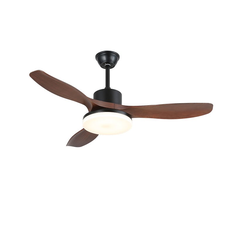 Darian Minimalistischer Deckenventilator mit Holzoptik und Beleuchtung
