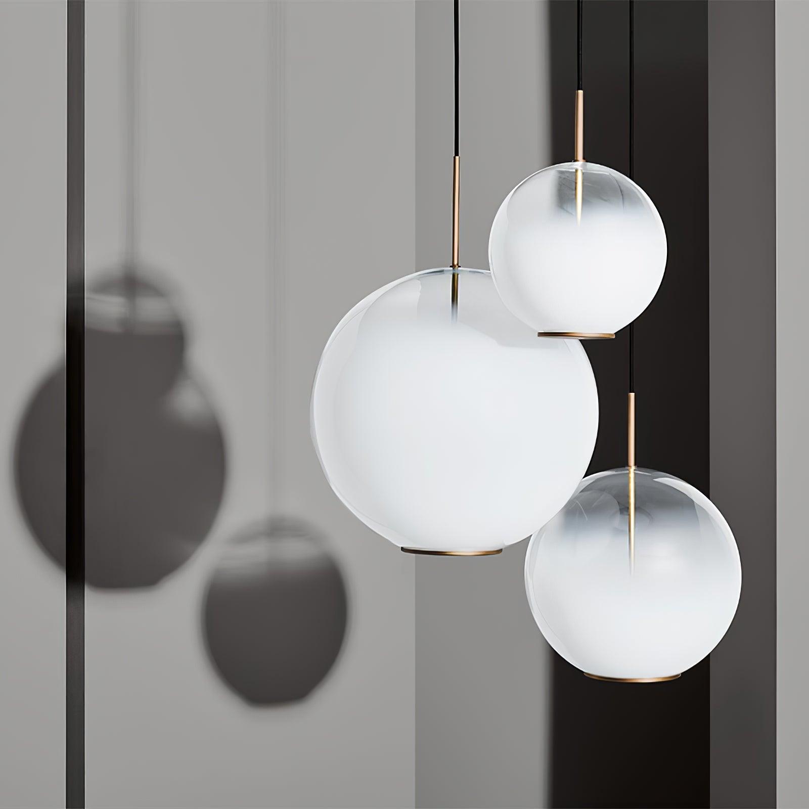 Lustra Pendelleuchte Rauchgrau Glas Farbverlauf-Letslighting