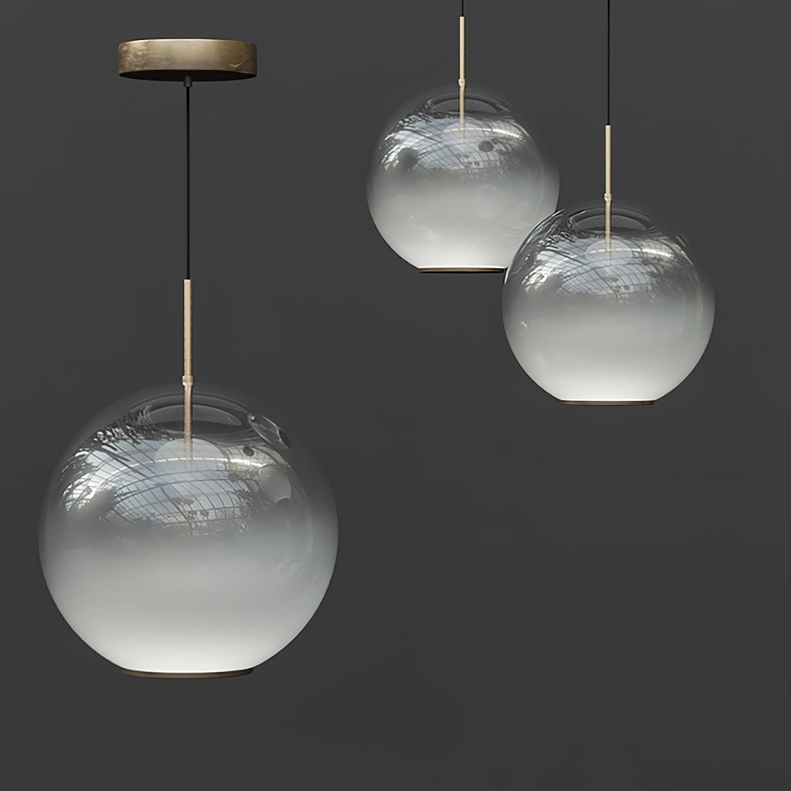 Lustra Pendelleuchte Rauchgrau Glas Farbverlauf-Letslighting