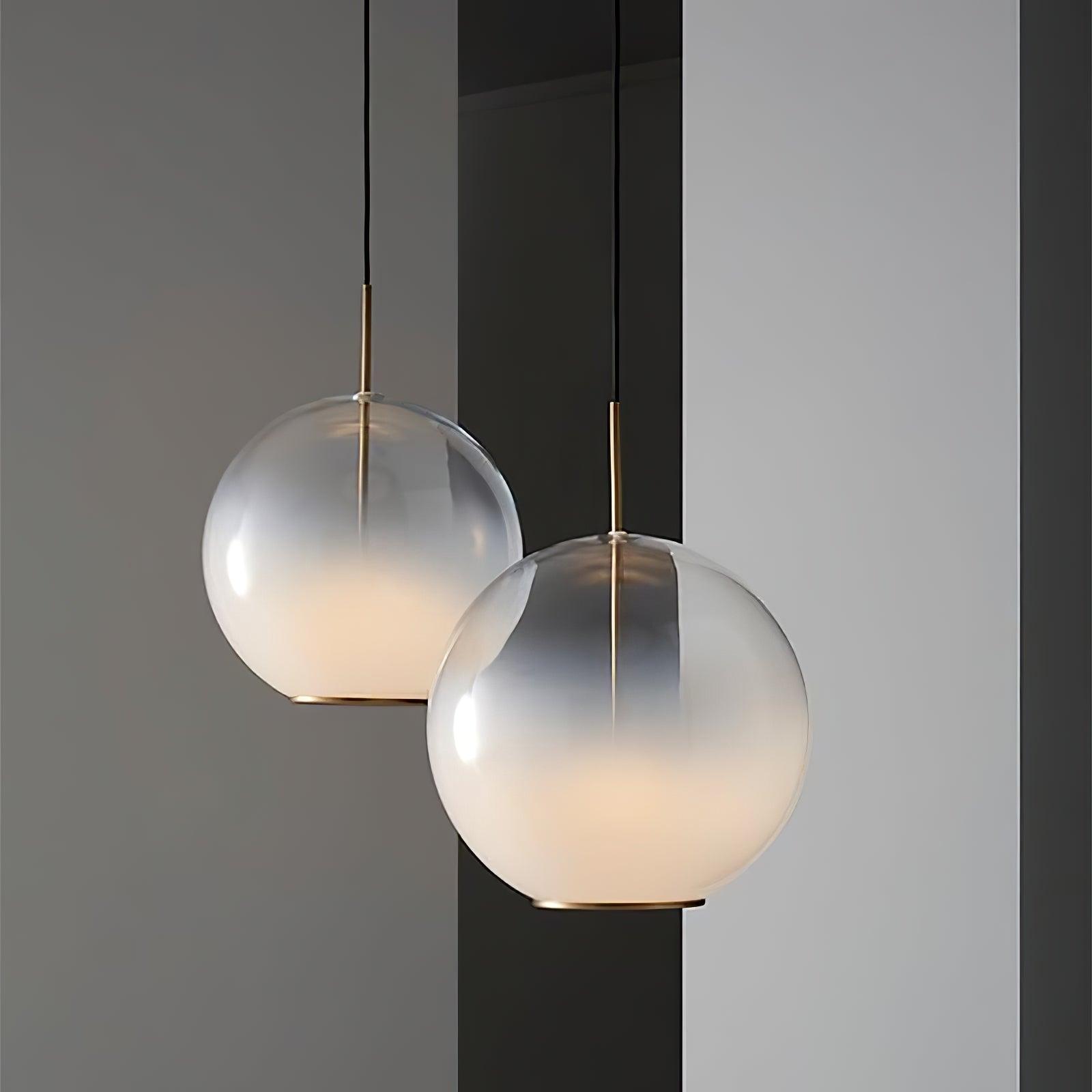 Lustra Pendelleuchte Rauchgrau Glas Farbverlauf-Letslighting