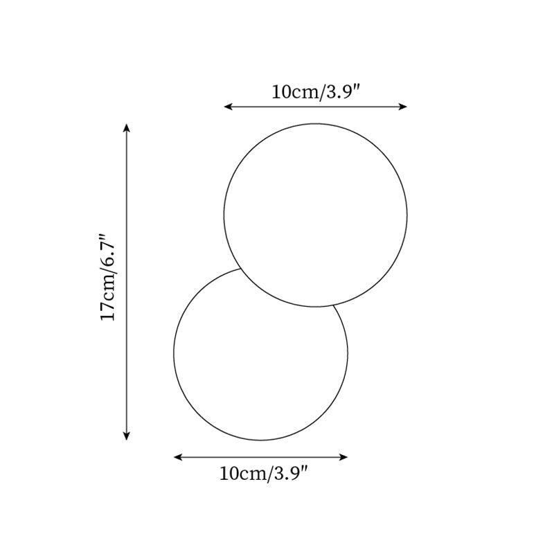 Ritta Wall Lamp Travertine Dual-sphere Design - Letslighting