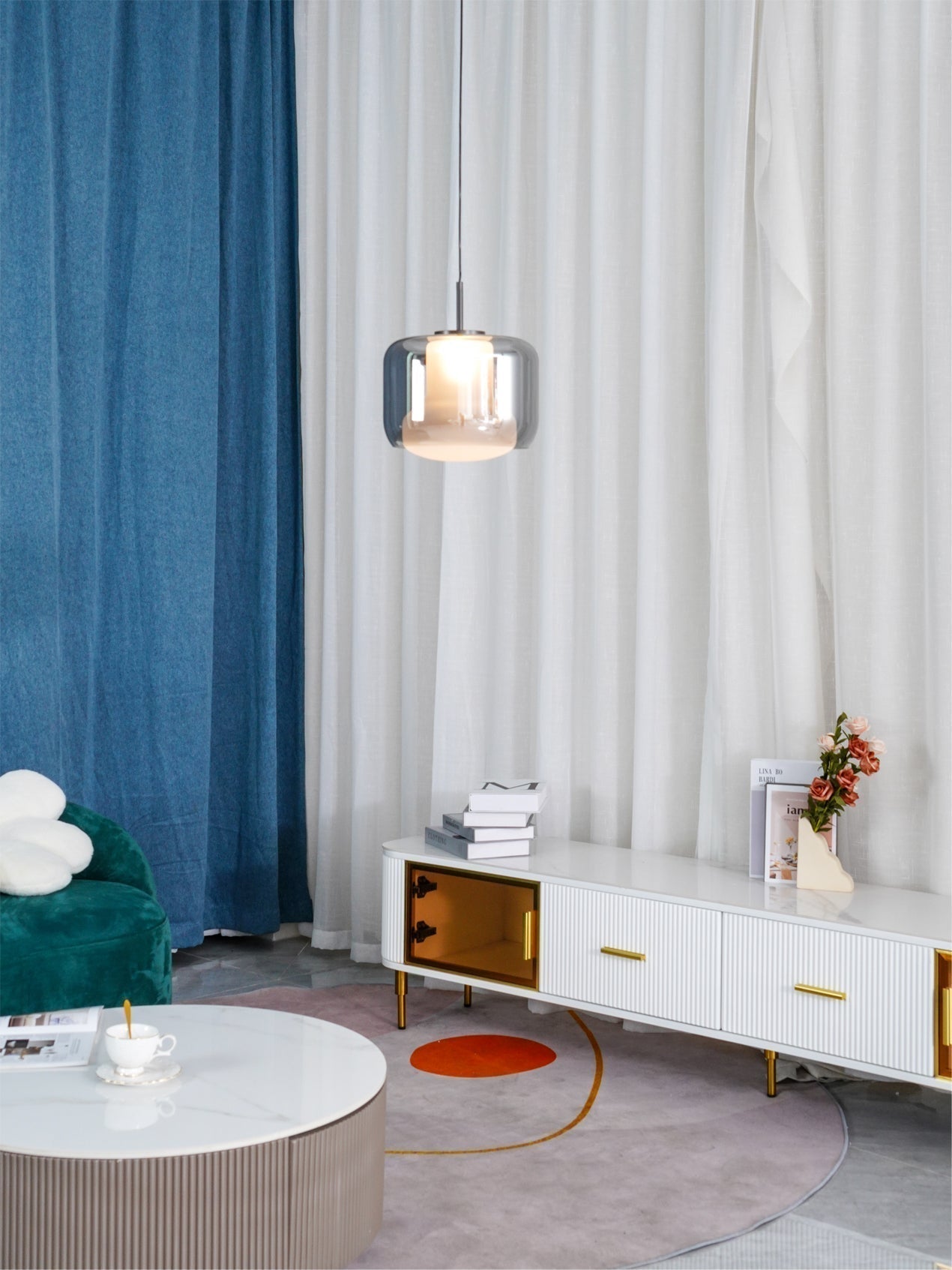 Vella Modern Glass Pendant Lamp-Letslighting