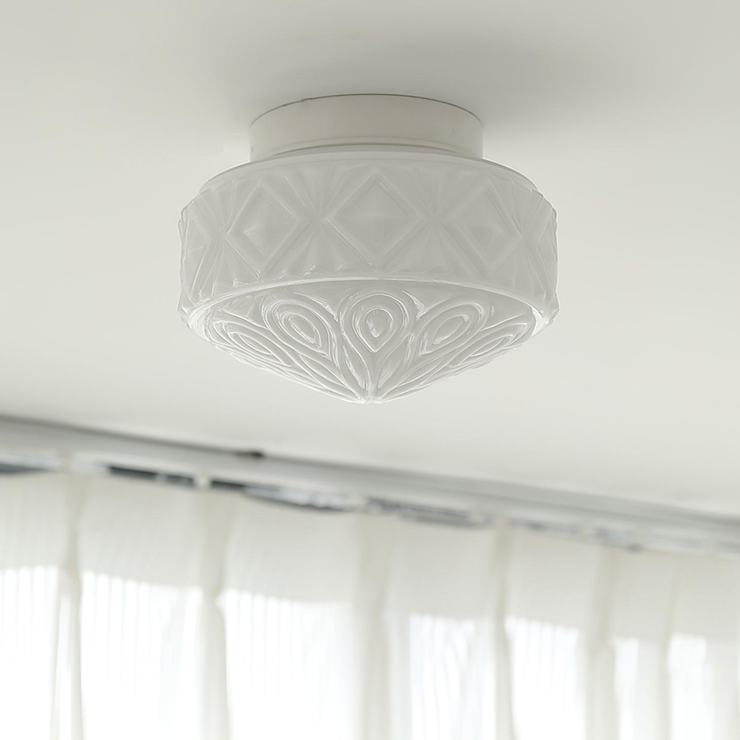 Evale Mattglas Bündigmontage Deckenleuchte-Letslighting