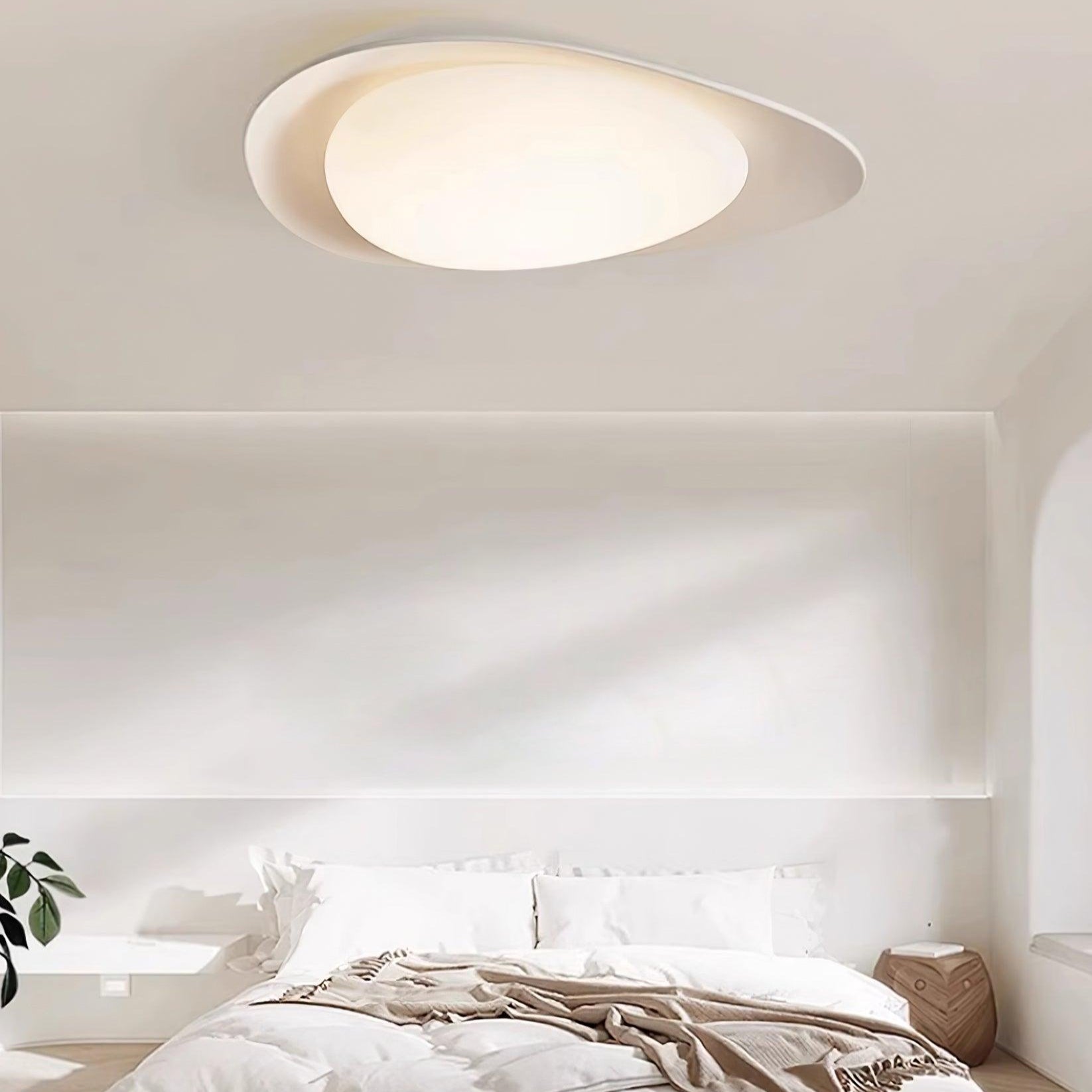 Blex Deckenleuchte in Grün & Beige mit Kieselform