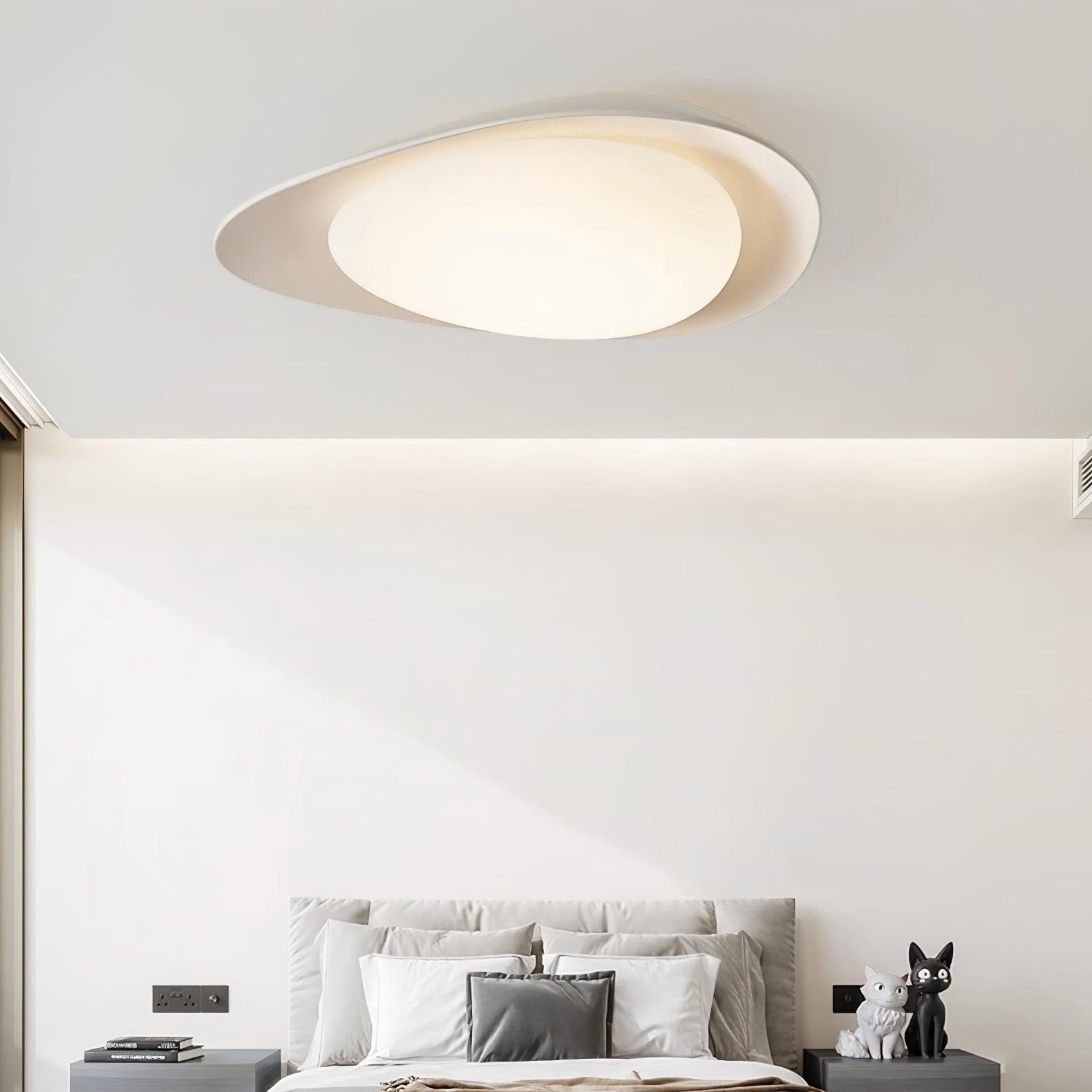 Blex Deckenleuchte in Grün & Beige mit Kieselform