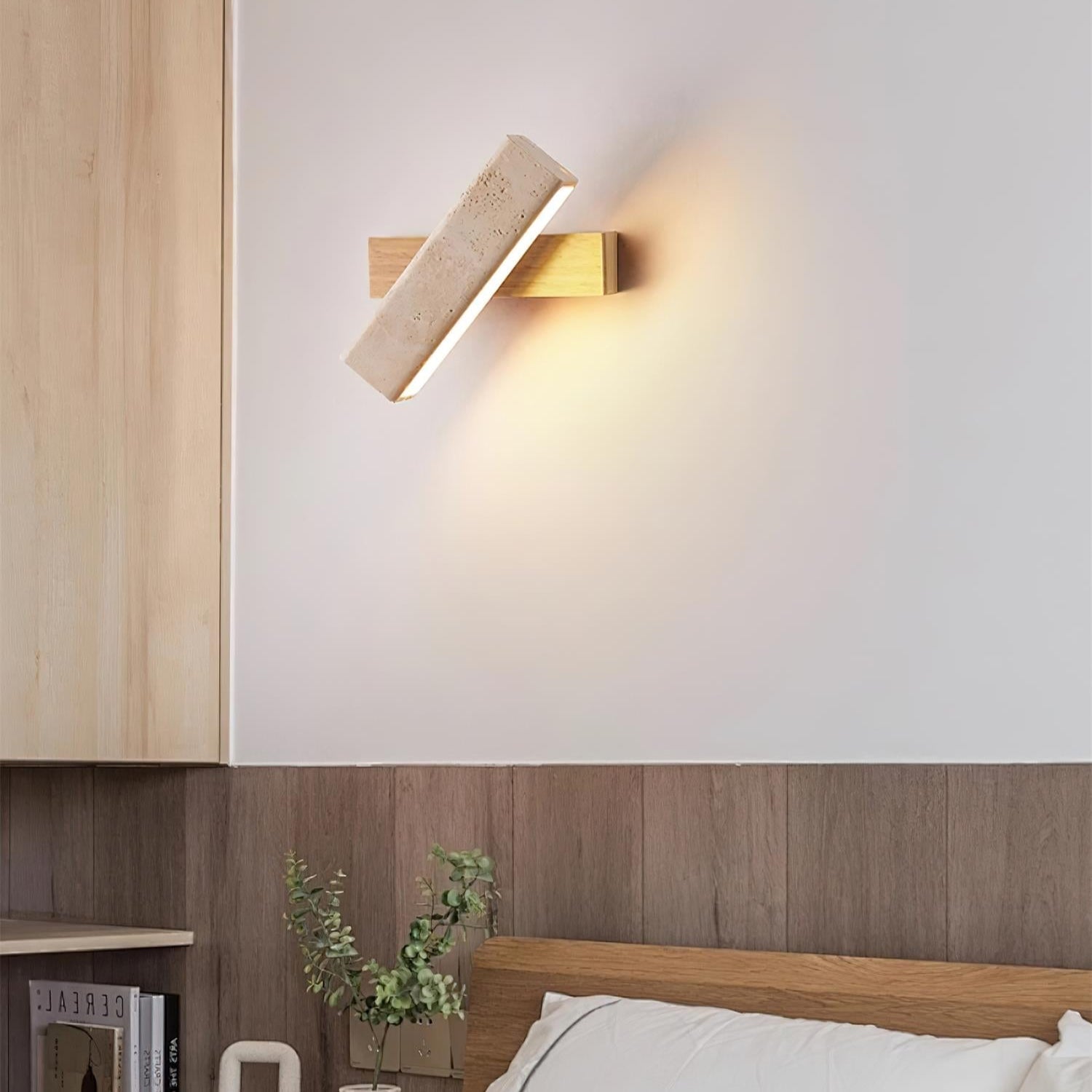 Orbit Travertine Rotating Wall Lamp - Letslighting