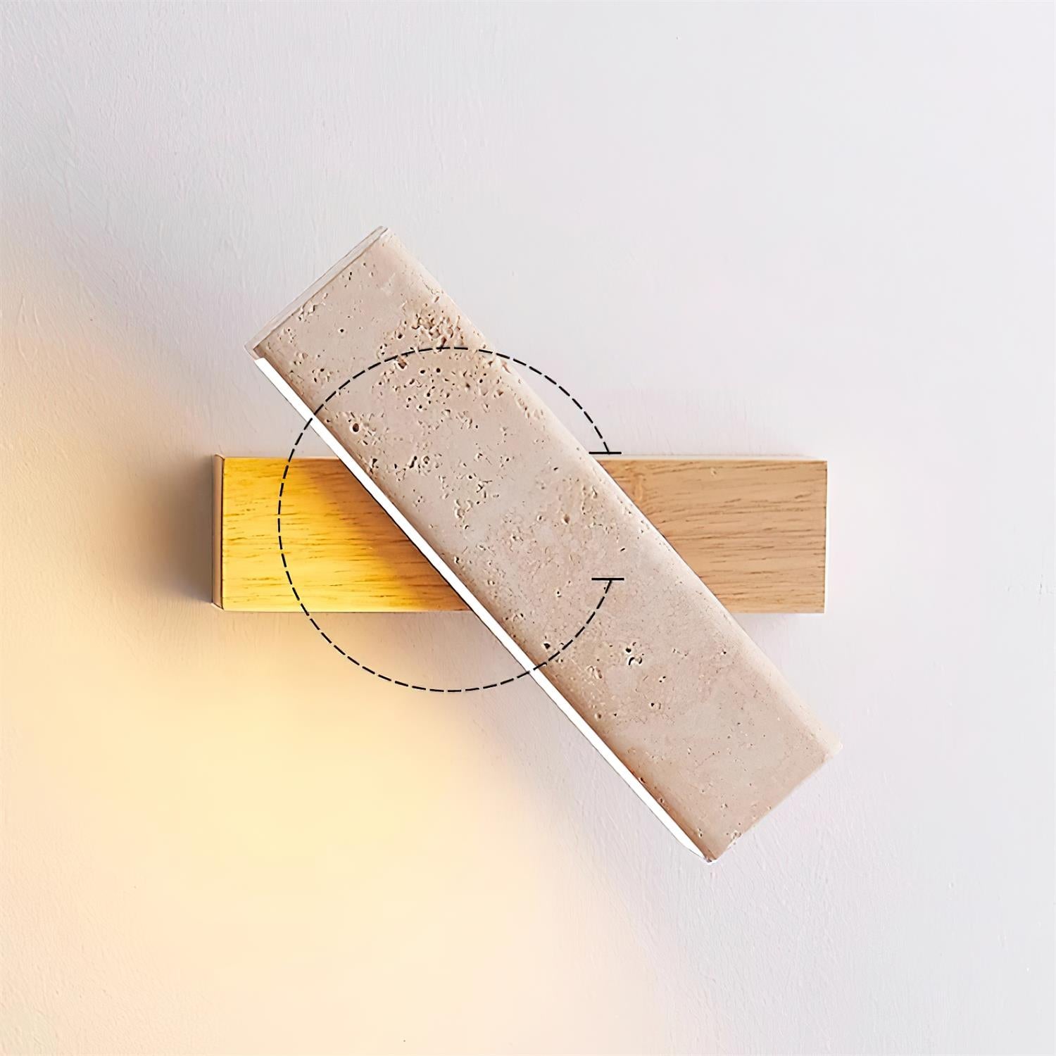 Orbit Travertine Rotating Wall Lamp - Letslighting