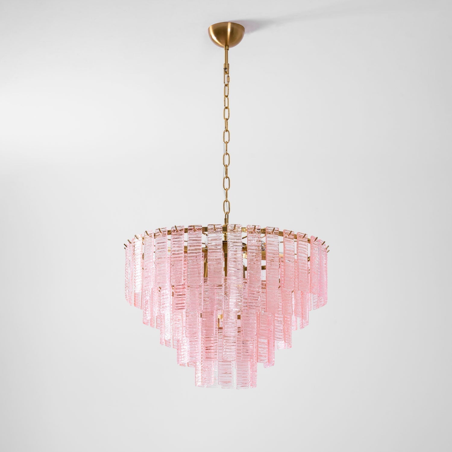 Aurora Chandelier Pink Murano Glass Layered Vintage Luxury - Neutralighting