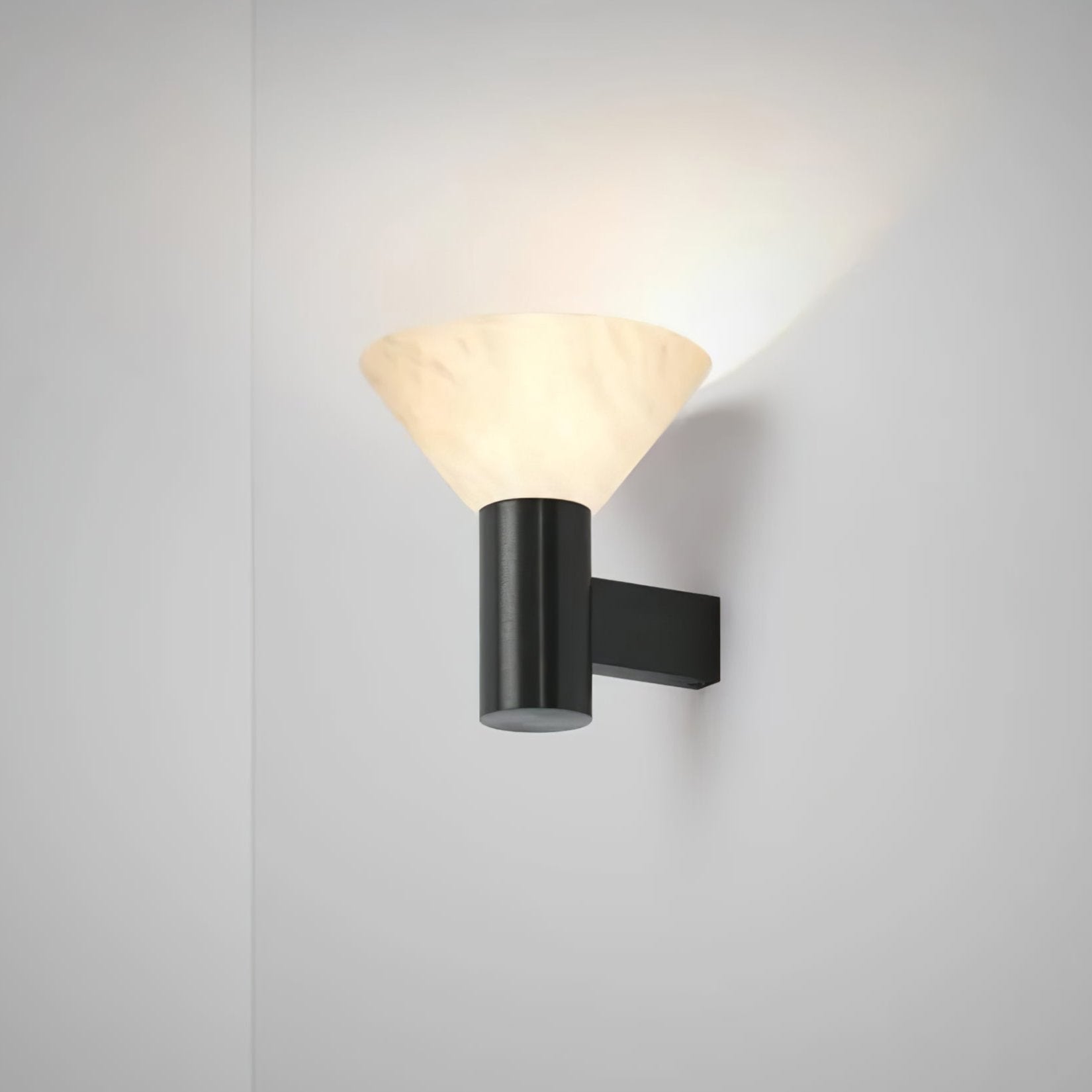 Eurnoria Cone Alabaster Wall Light - Neutralighting