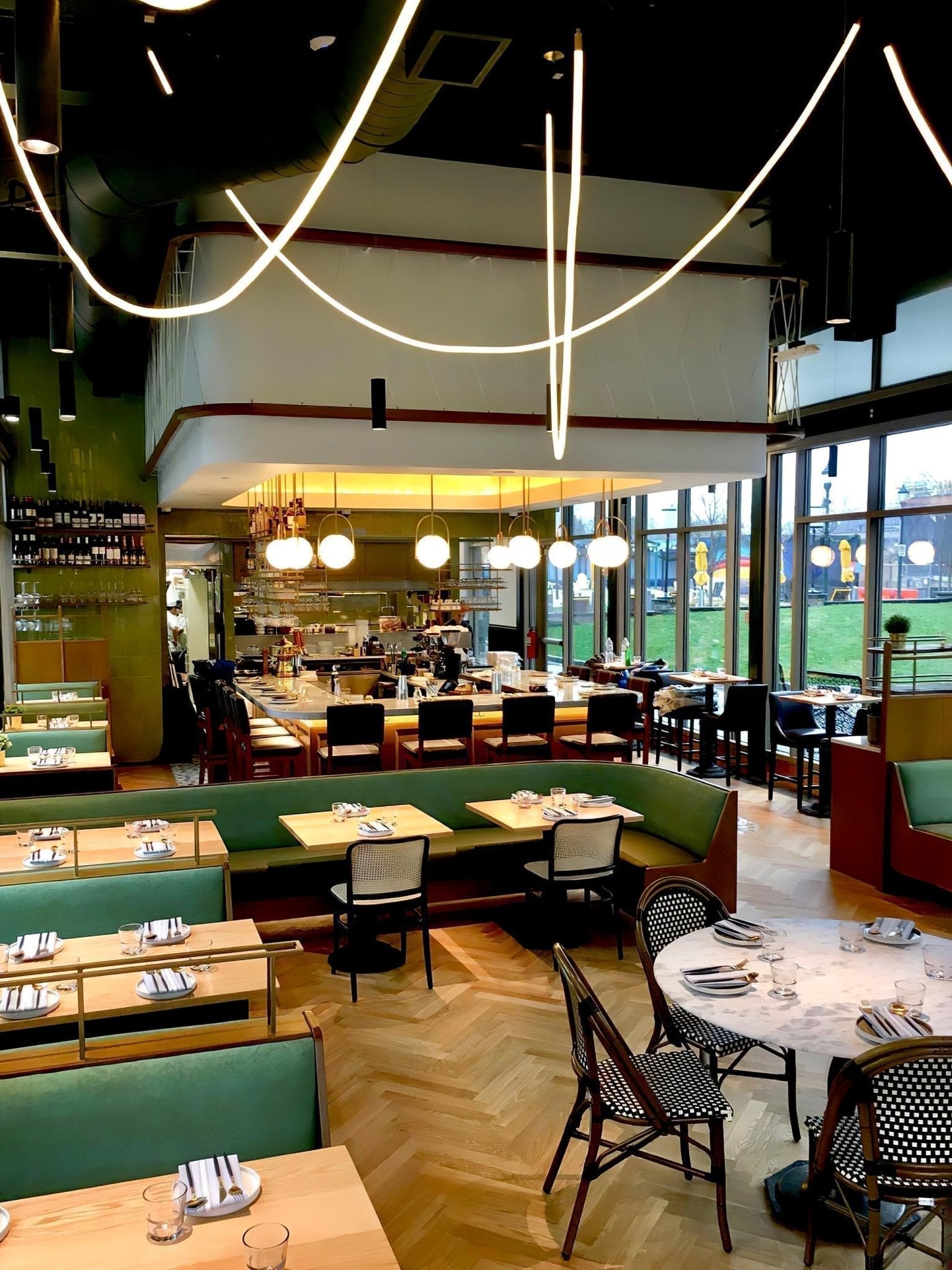 Solara Pendant Lamp Flexible Curve Silicone Brass - Letslighting