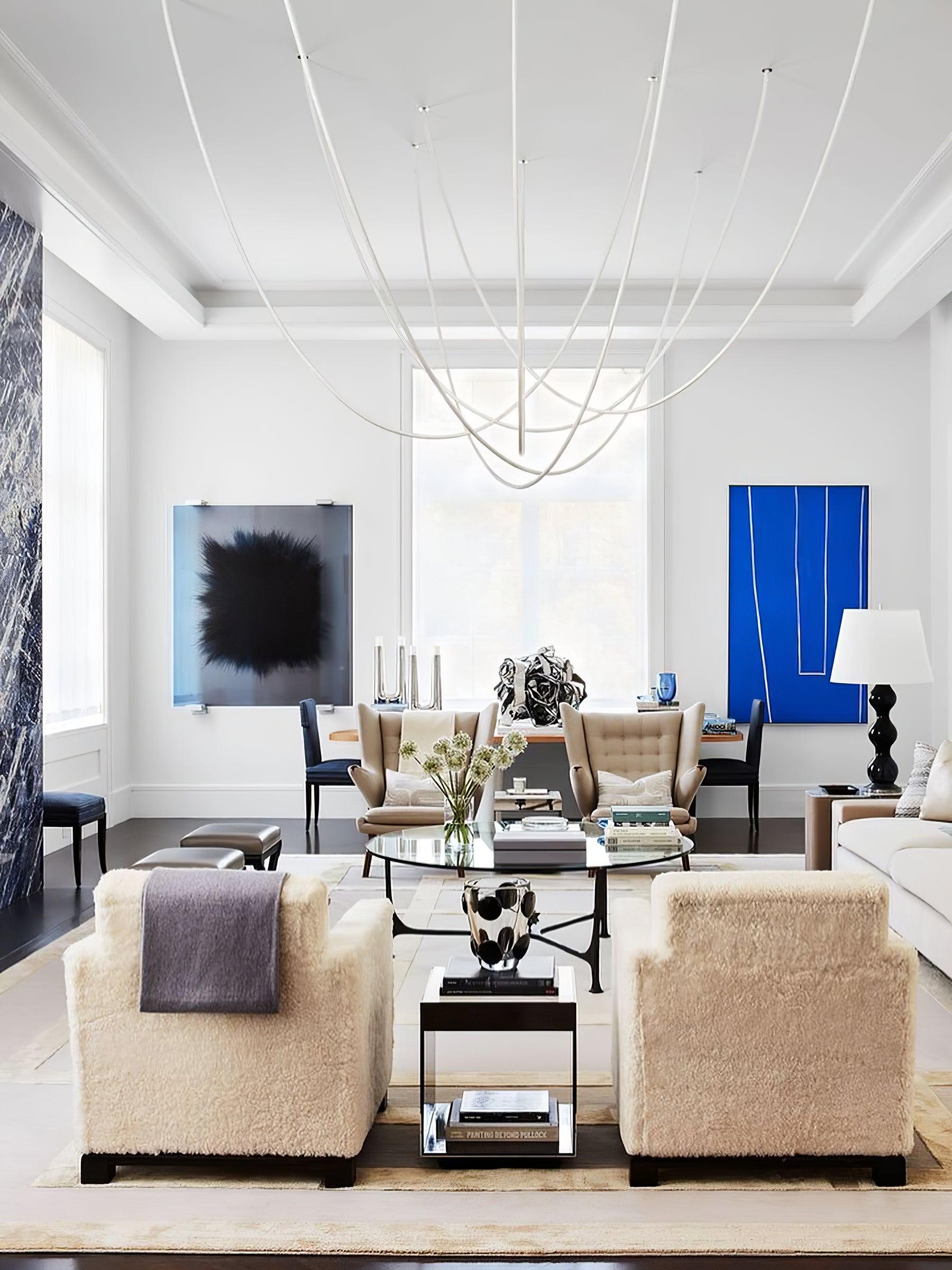 Solara Pendant Lamp Flexible Curve Silicone Brass - Letslighting