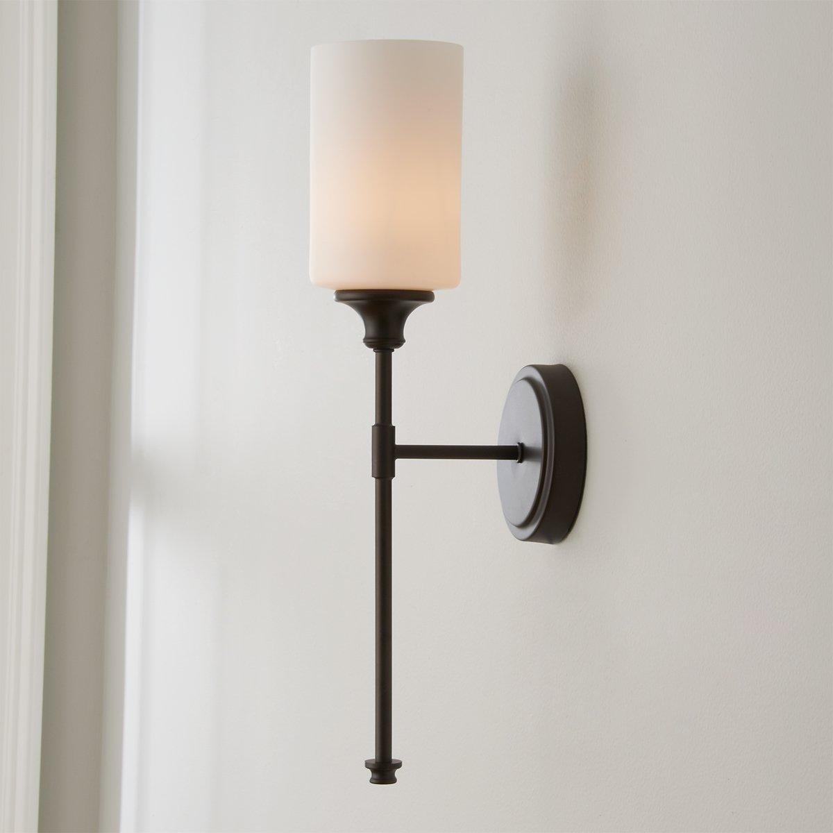 Tracie Vintage Industrie Messing Glas Wandleuchte-Letslighting
