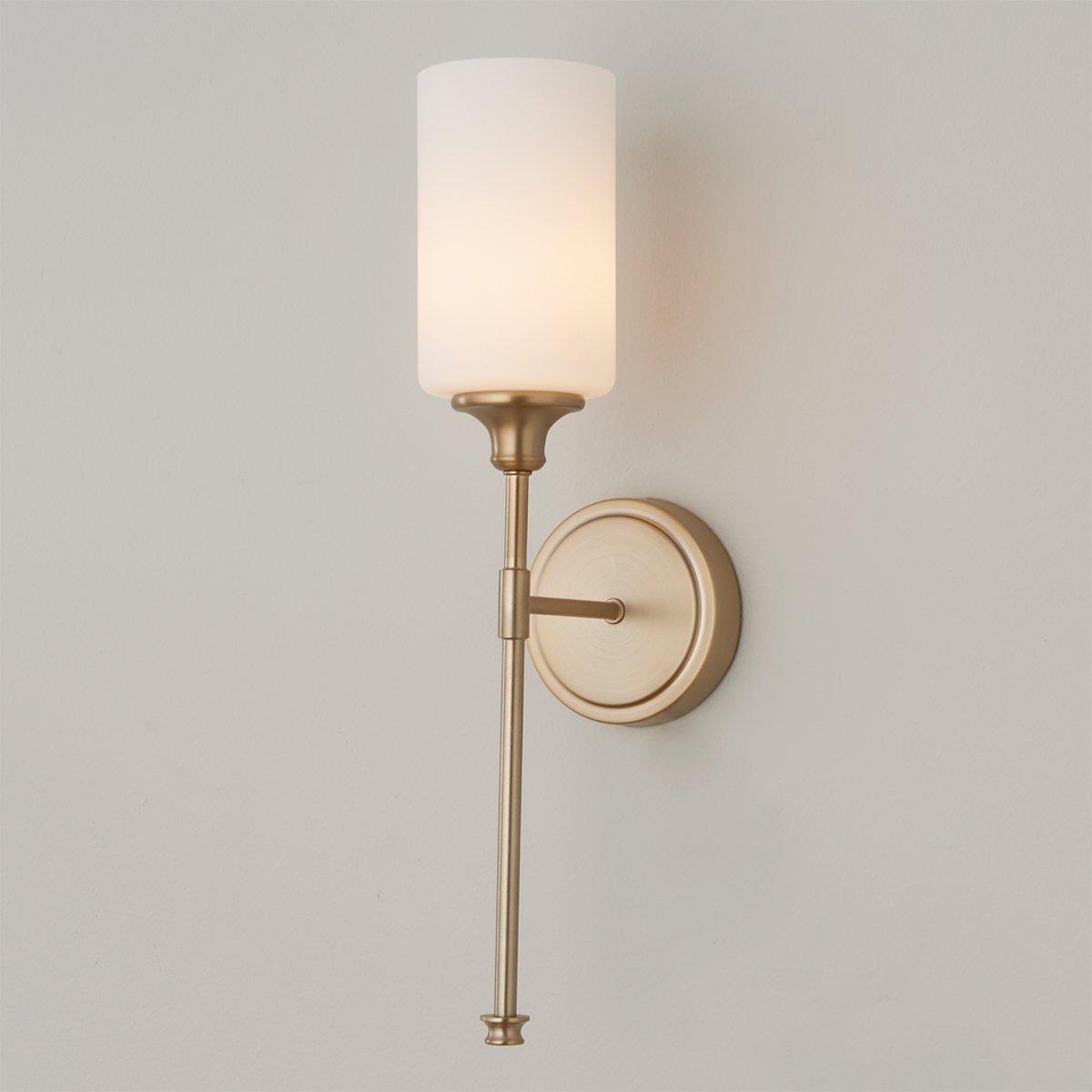 Tracie Vintage Industrie Messing Glas Wandleuchte-Letslighting