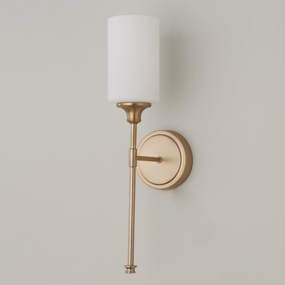 Tracie Vintage Industrie Messing Glas Wandleuchte-Letslighting