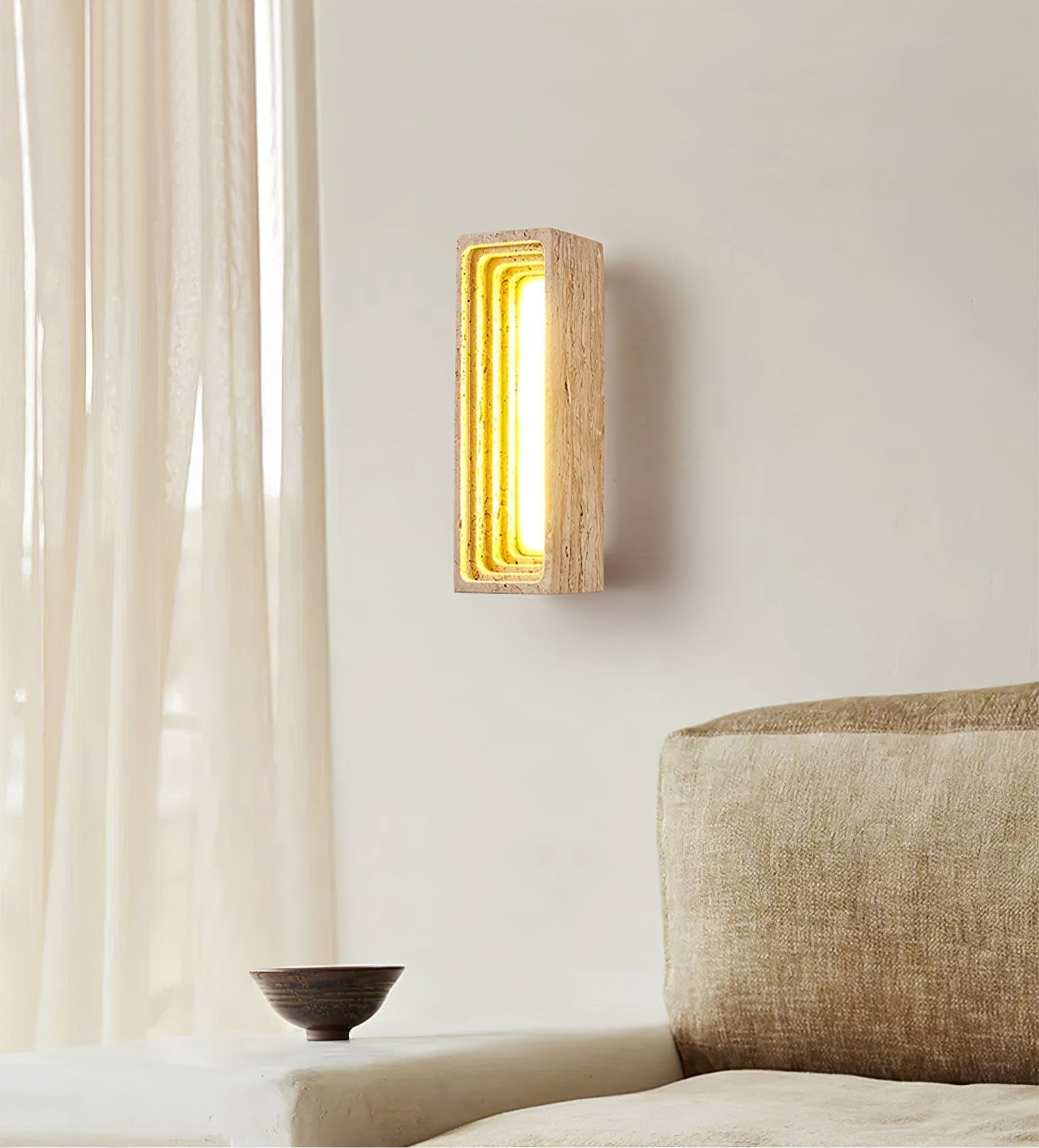 Atheila Travertine Wall Light - Neutralighting