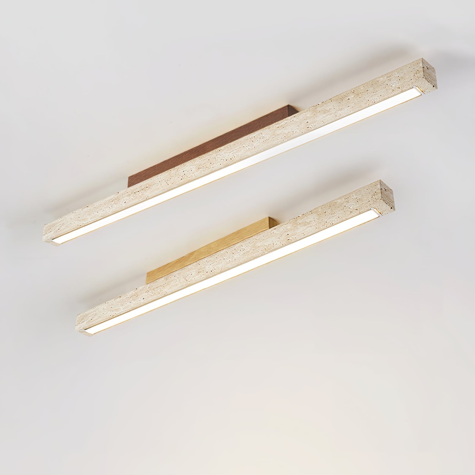 Orvenarae Minimalist Travertine Linear Light - Letslighting