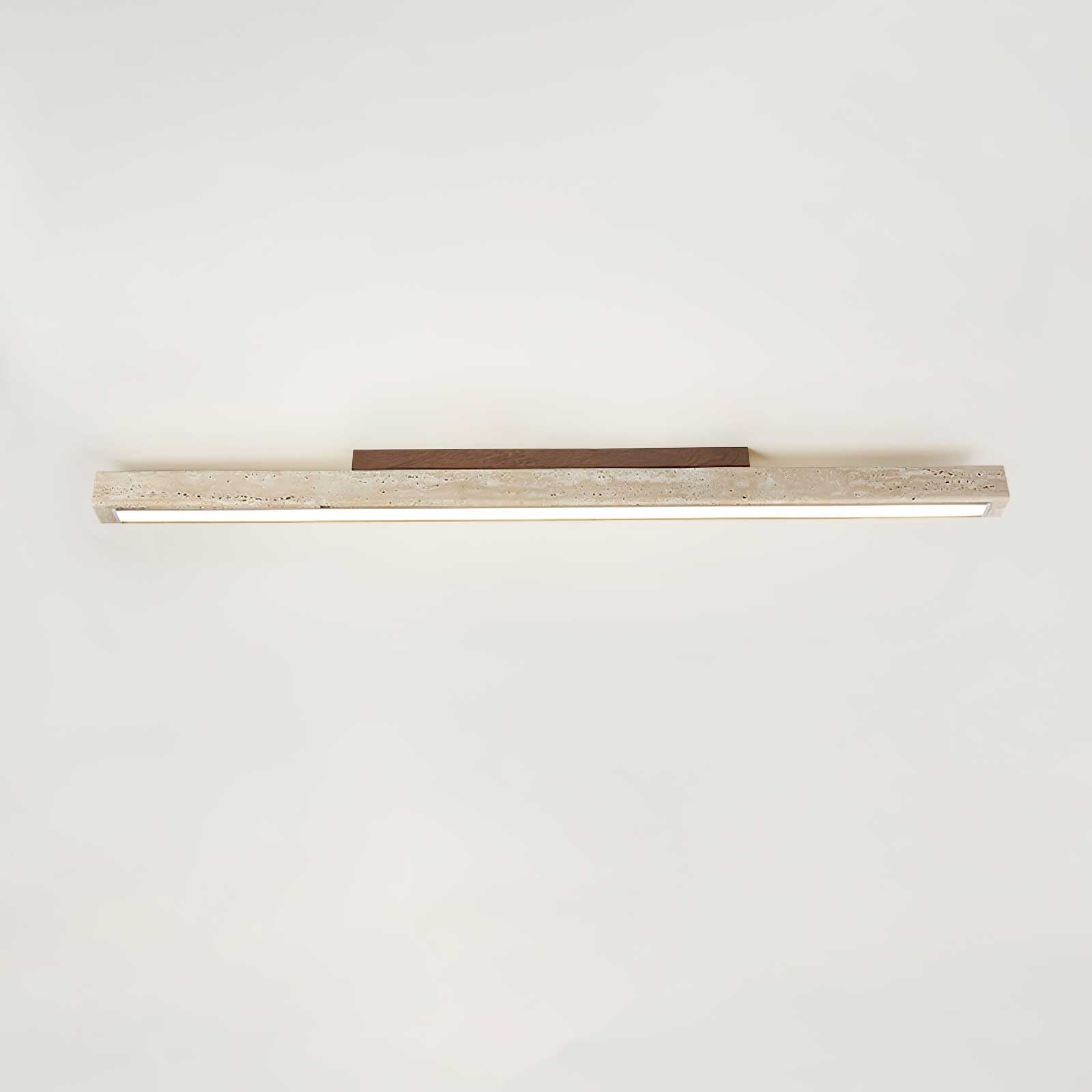Orvenarae Minimalist Travertine Linear Ceiling Light - Neutralighting