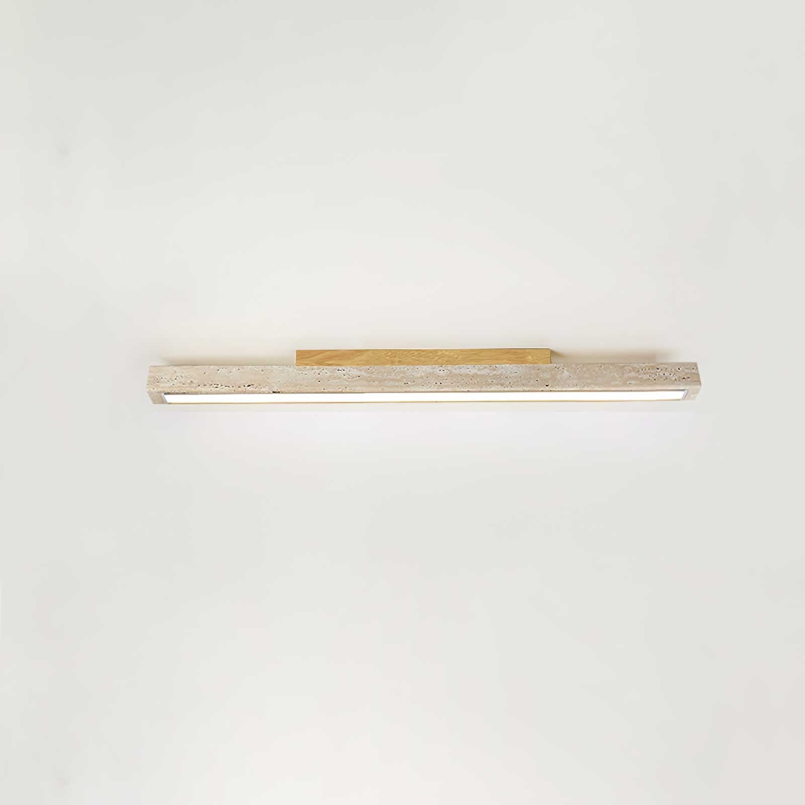 Orvenarae Minimalist Travertine Linear Light - Letslighting