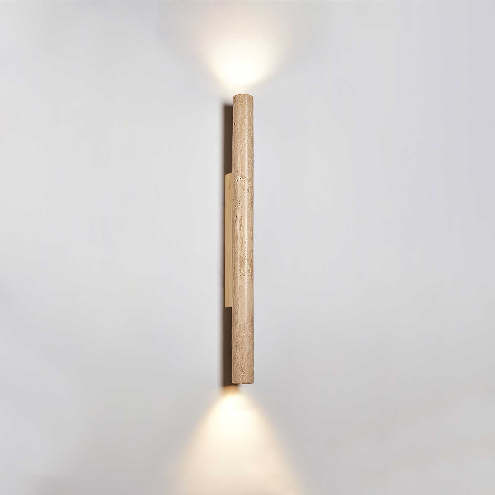 Cathais Minimalist Travertine Wall Light - Neutralighting