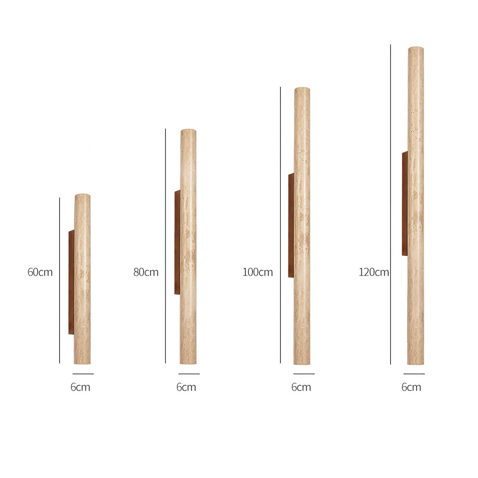 Cathais Minimalist Travertine Wall Light - Neutralighting