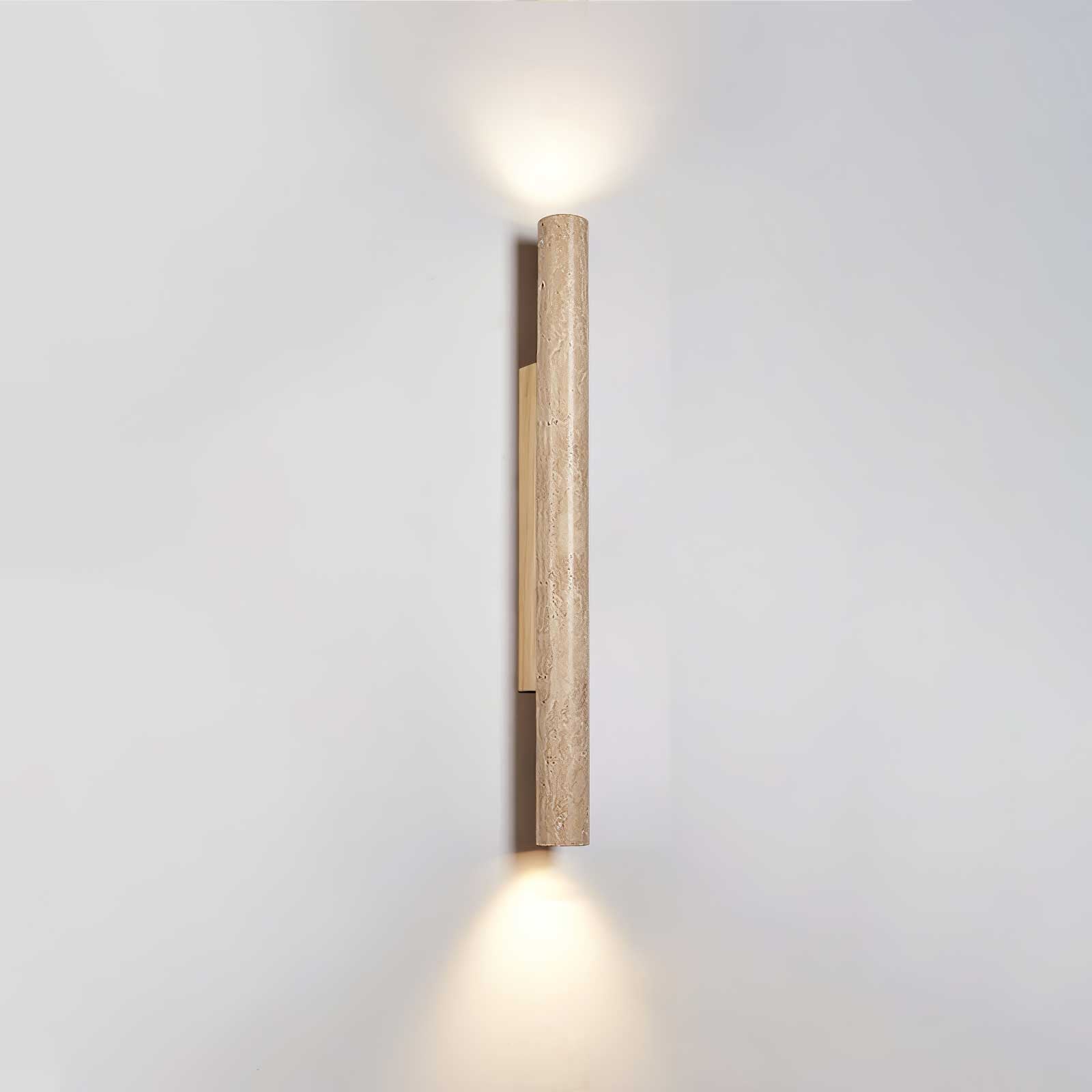 Cathais Minimalist Travertine Wall Light - Neutralighting