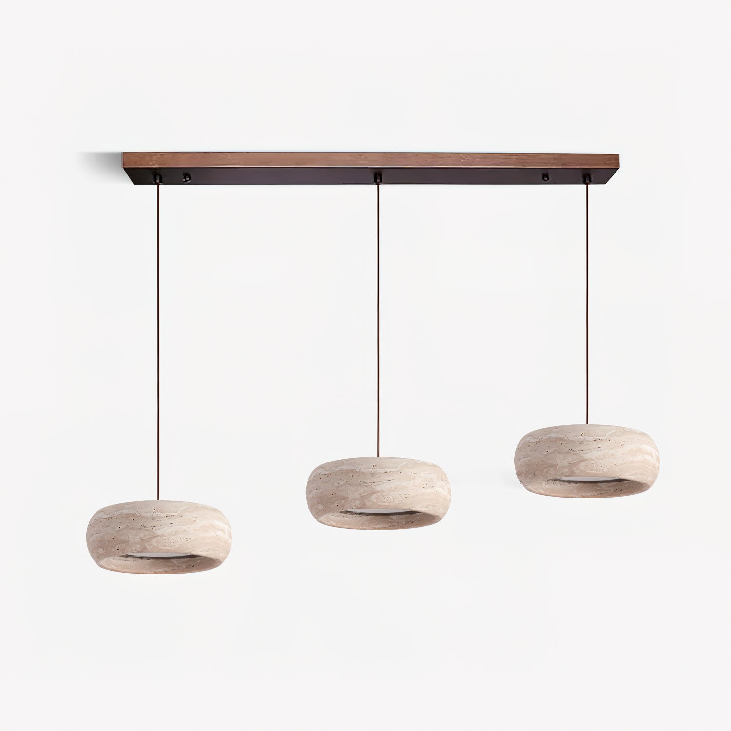 Eurvaran Modern Minimalist Drum Travertine Pendant Lamp - Letslighting