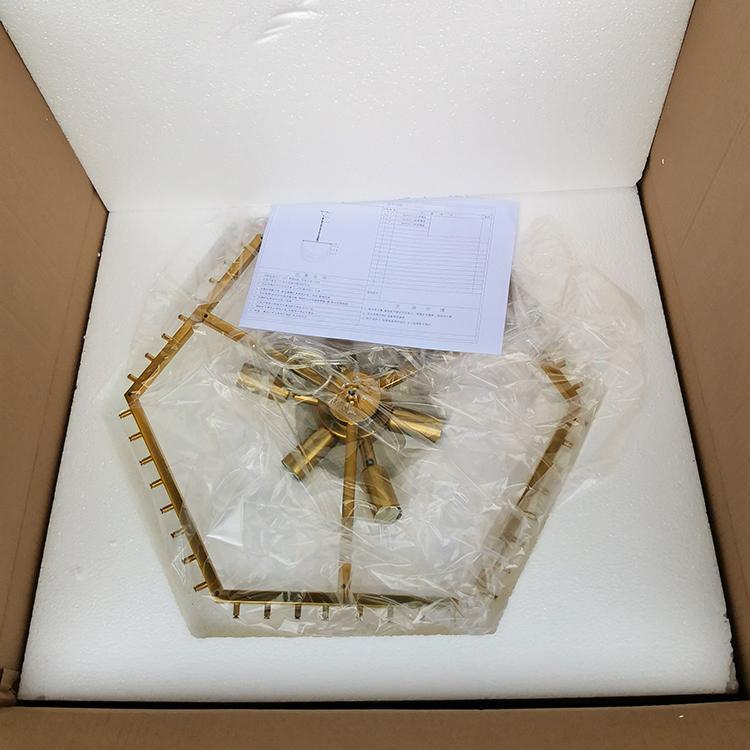 Aurora Chandelier Clear Curved Tiered - Blowlighting