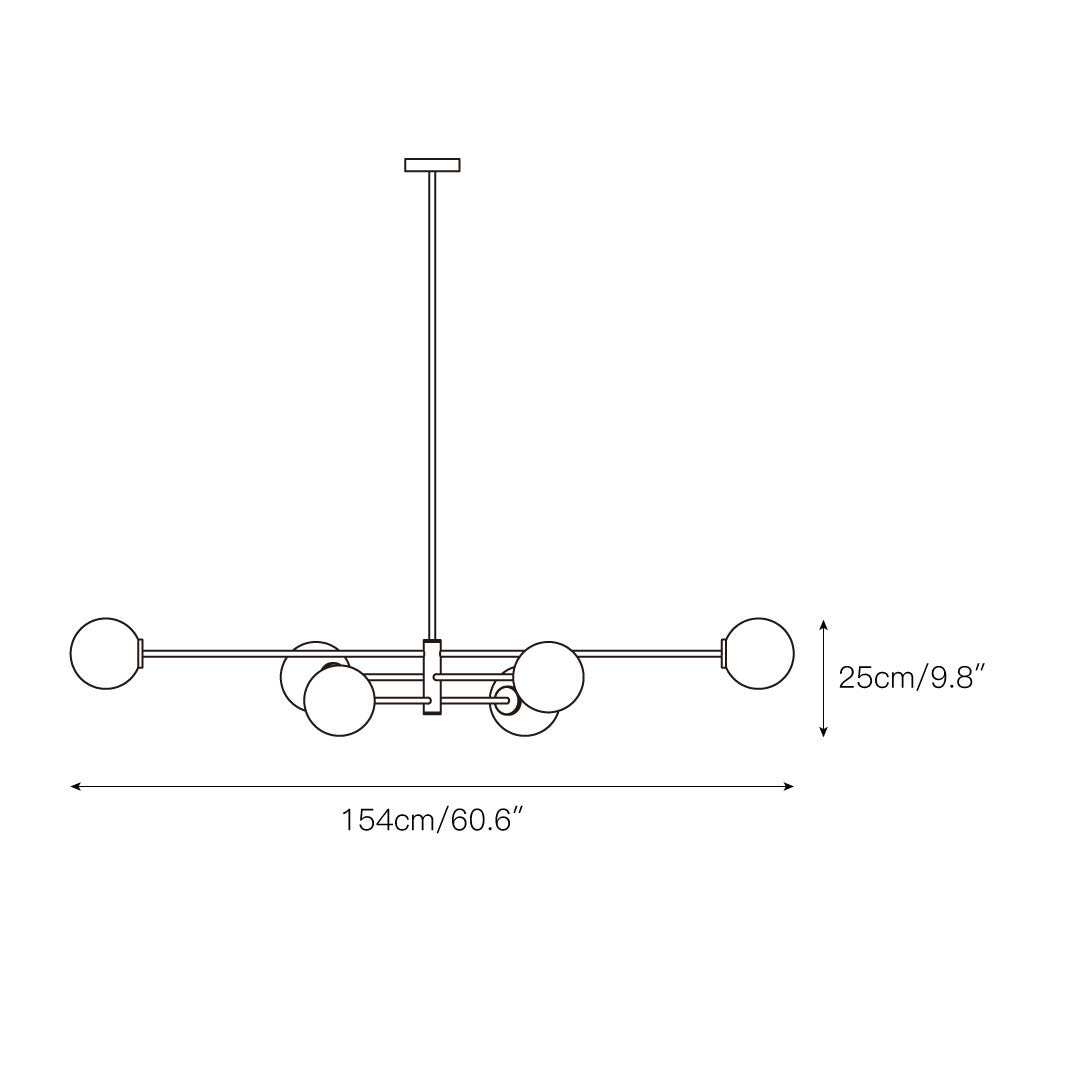Catalel Messing Glas Kronleuchter-Letslighting