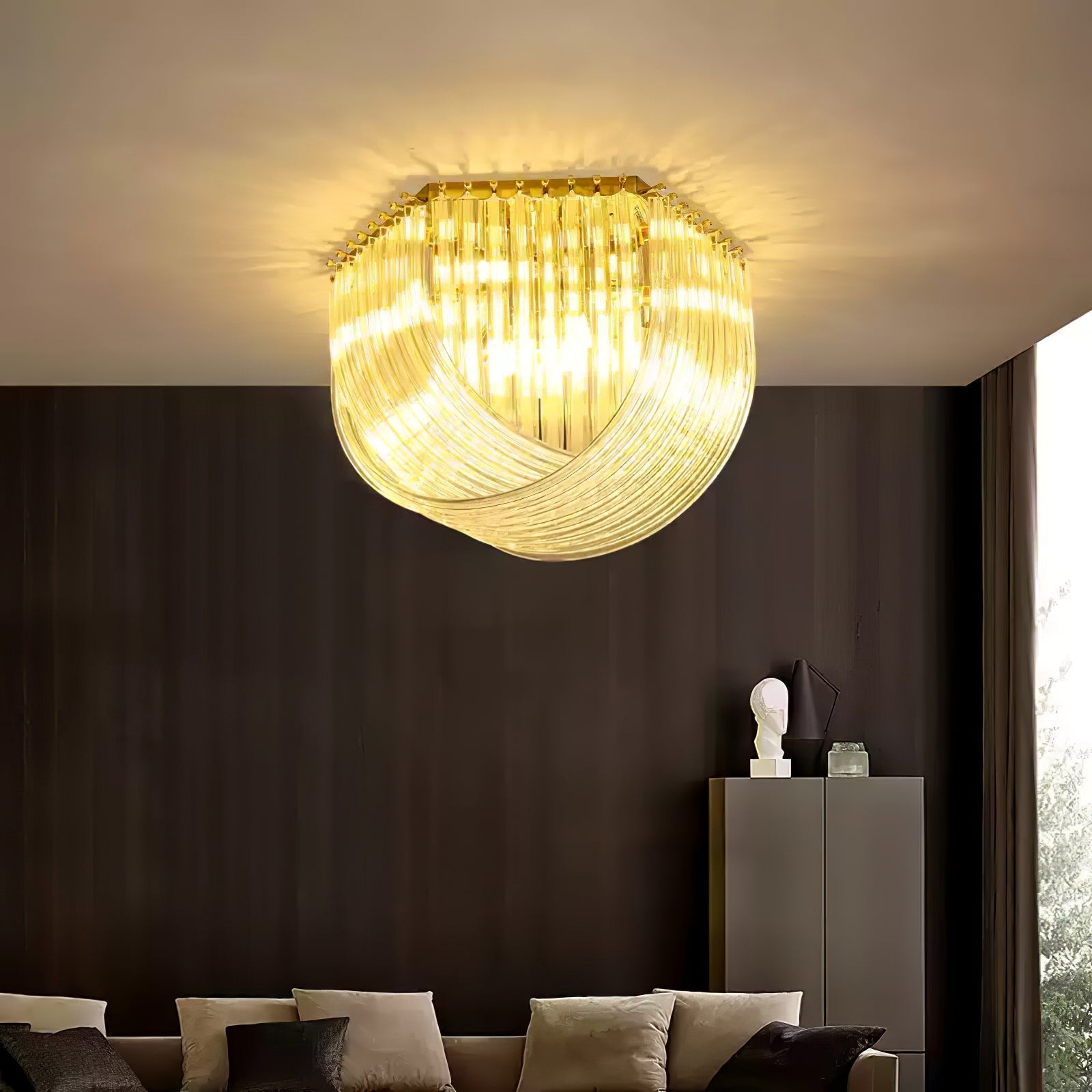 Erphaa Postmoderne Luxus-Deckenleuchte aus Glas-Letslighting