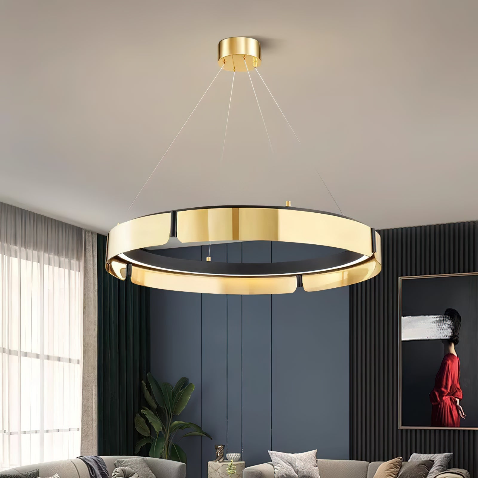 Alraeion Modern Minimalist Metal Chandelier - Letslighting