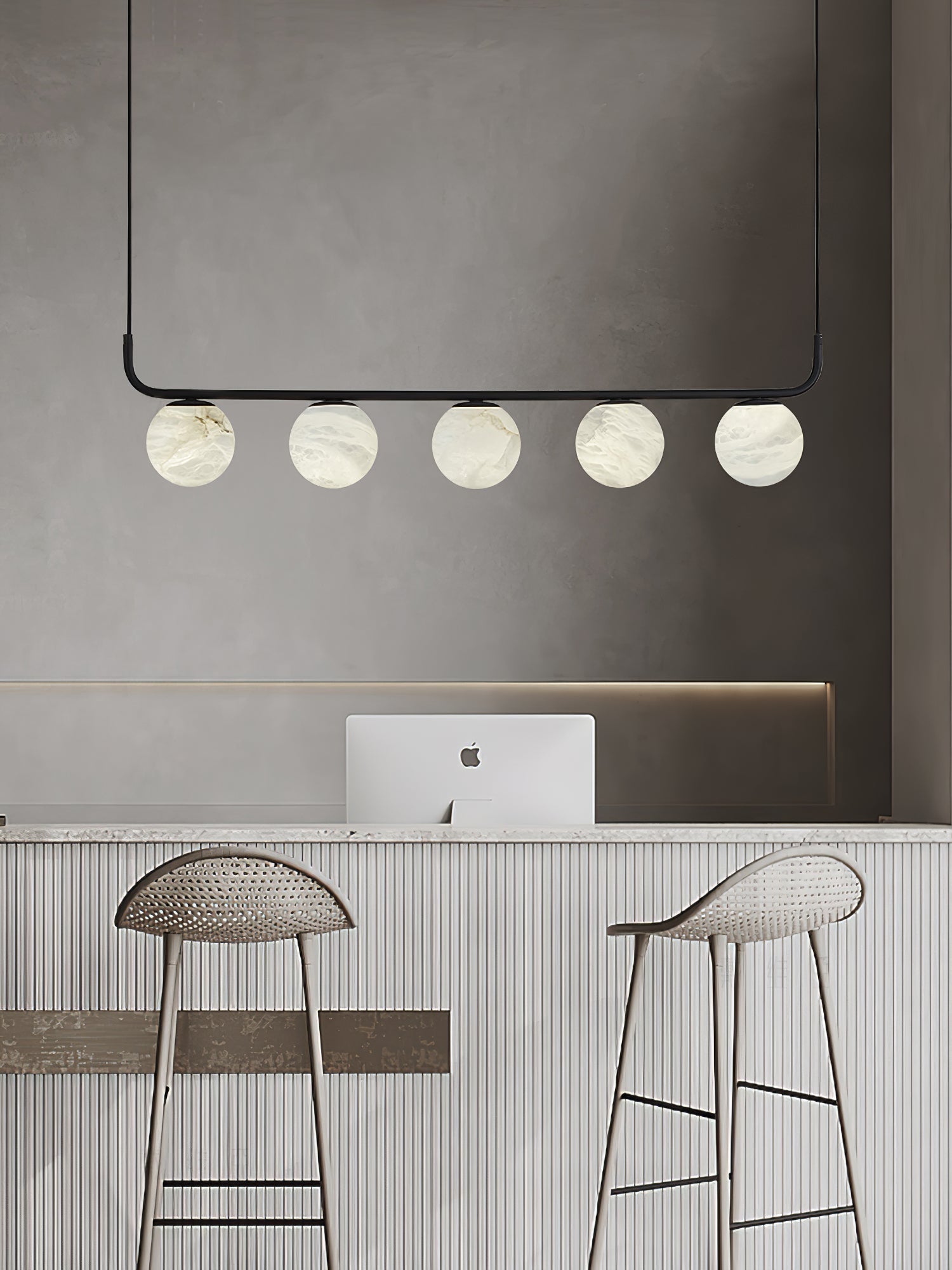 Eloryra Modern Minimalist Suspension Alabaster Pendant Lamp - Letslighting