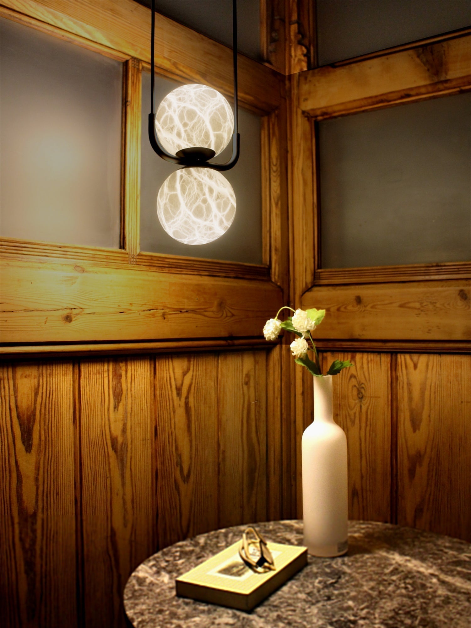 Eloryra Modern Minimalist Suspension Alabaster Pendant Lamp - Letslighting